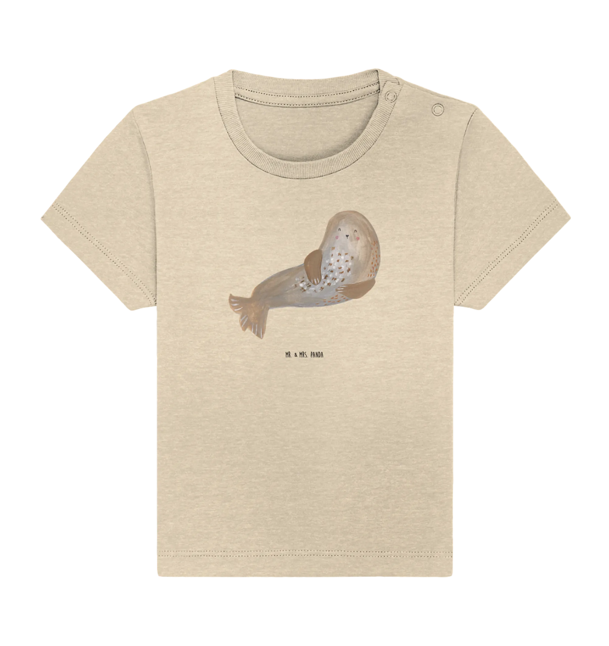 Organic Baby Shirt Robbe Lachen