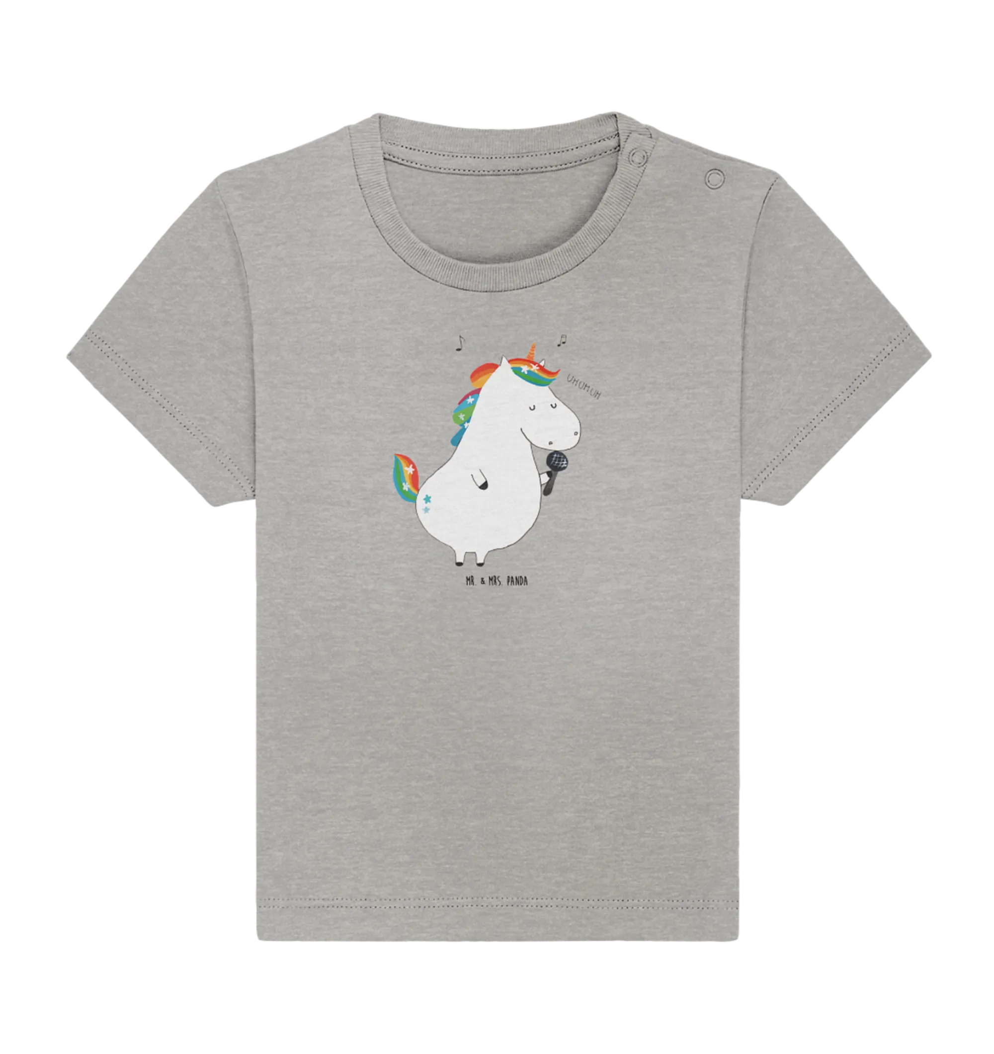 Organic Baby Shirt Einhorn Sänger