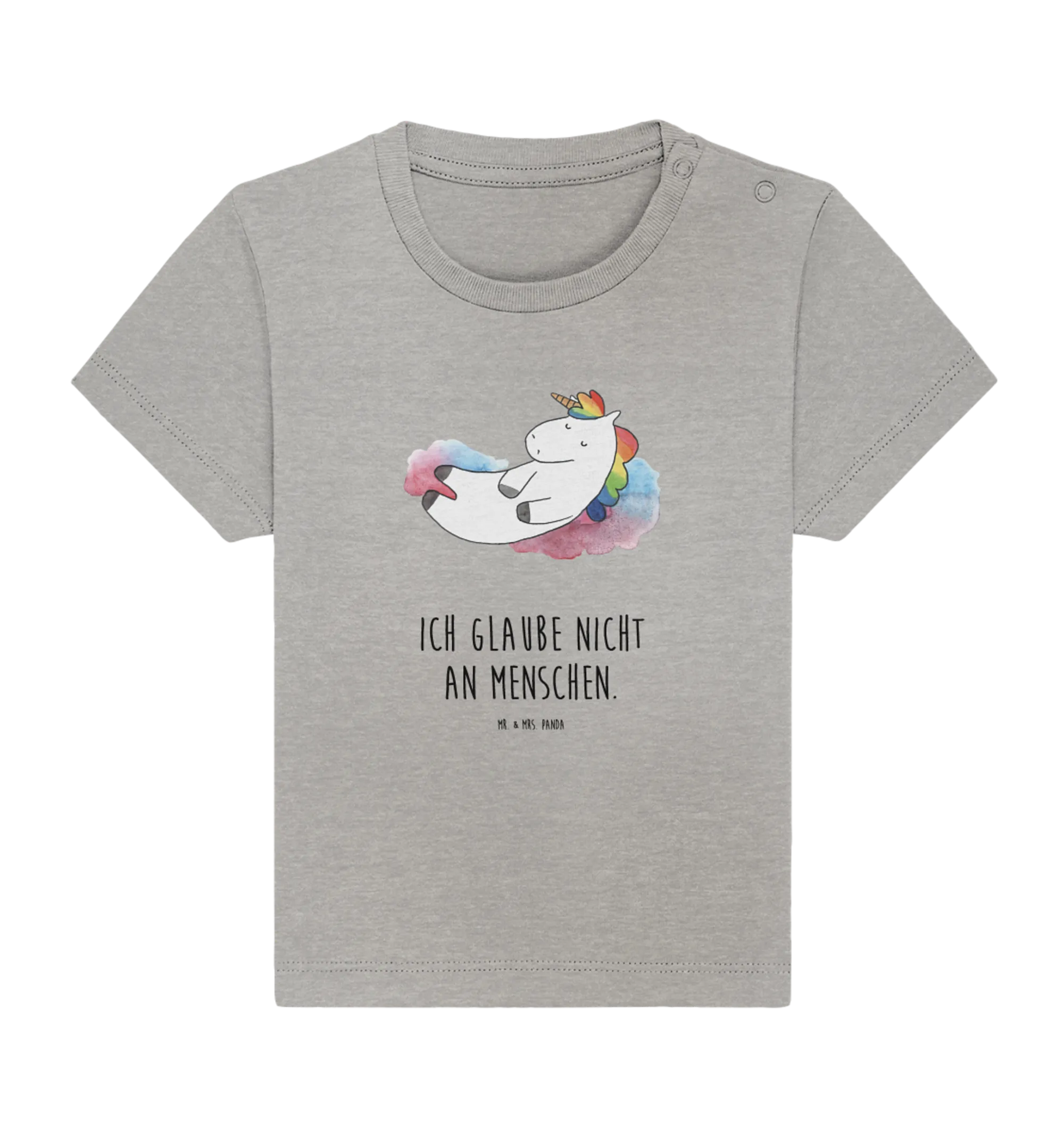 Organic Baby Shirt Einhorn Wolke 7