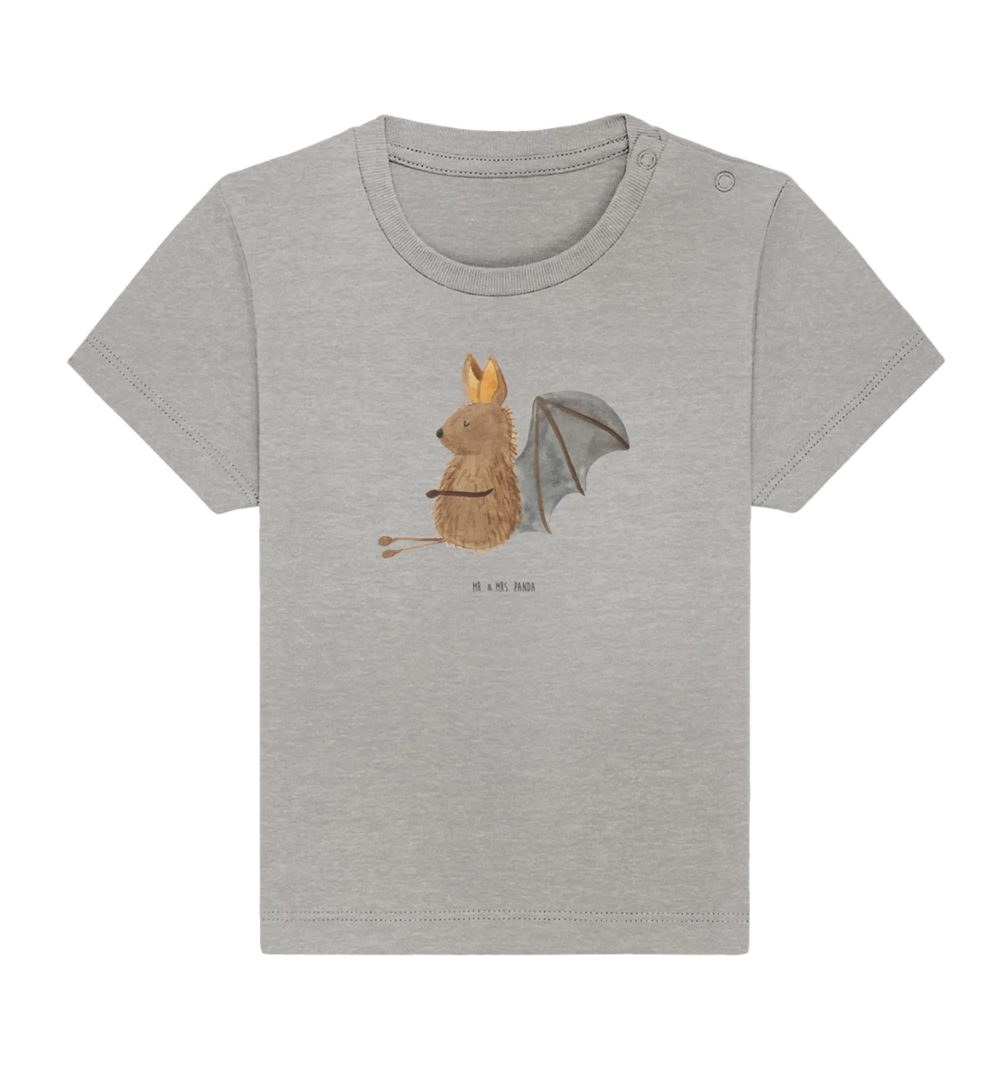 Organic Baby Shirt Fledermaus Sitzen