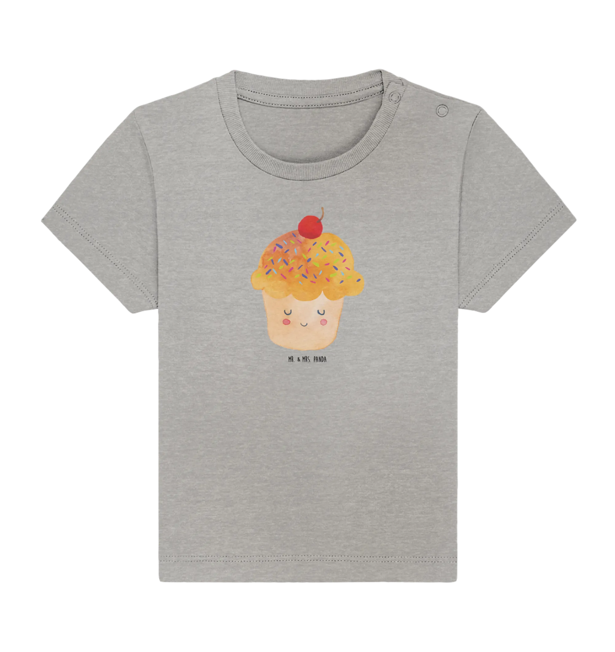 Organic Baby Shirt Cupcake