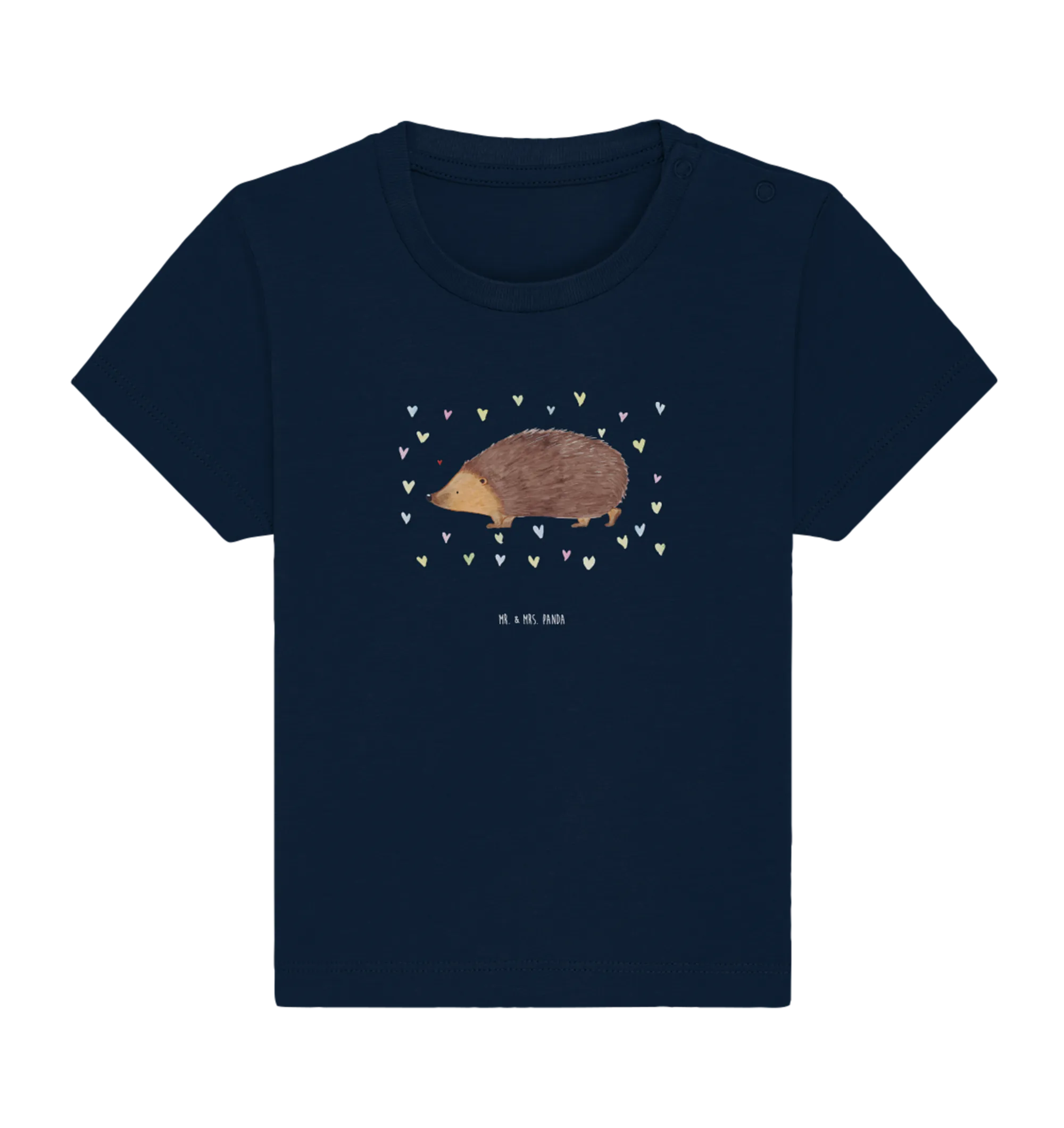 Organic Baby Shirt Igel Herzen