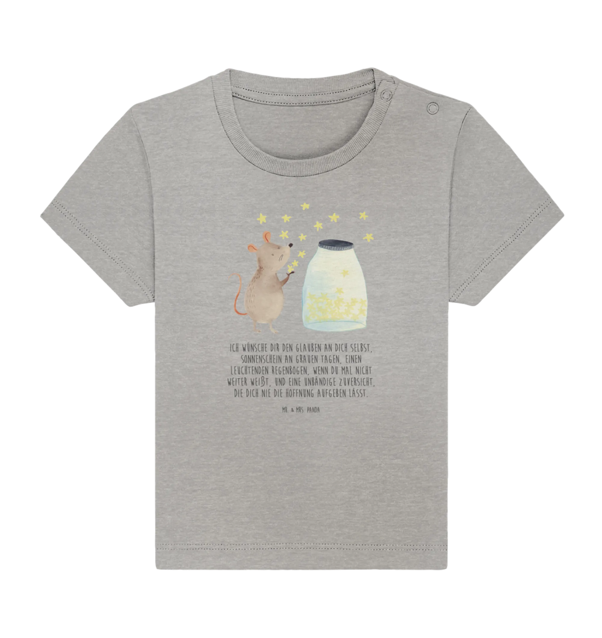 Organic Baby Shirt Maus Sterne