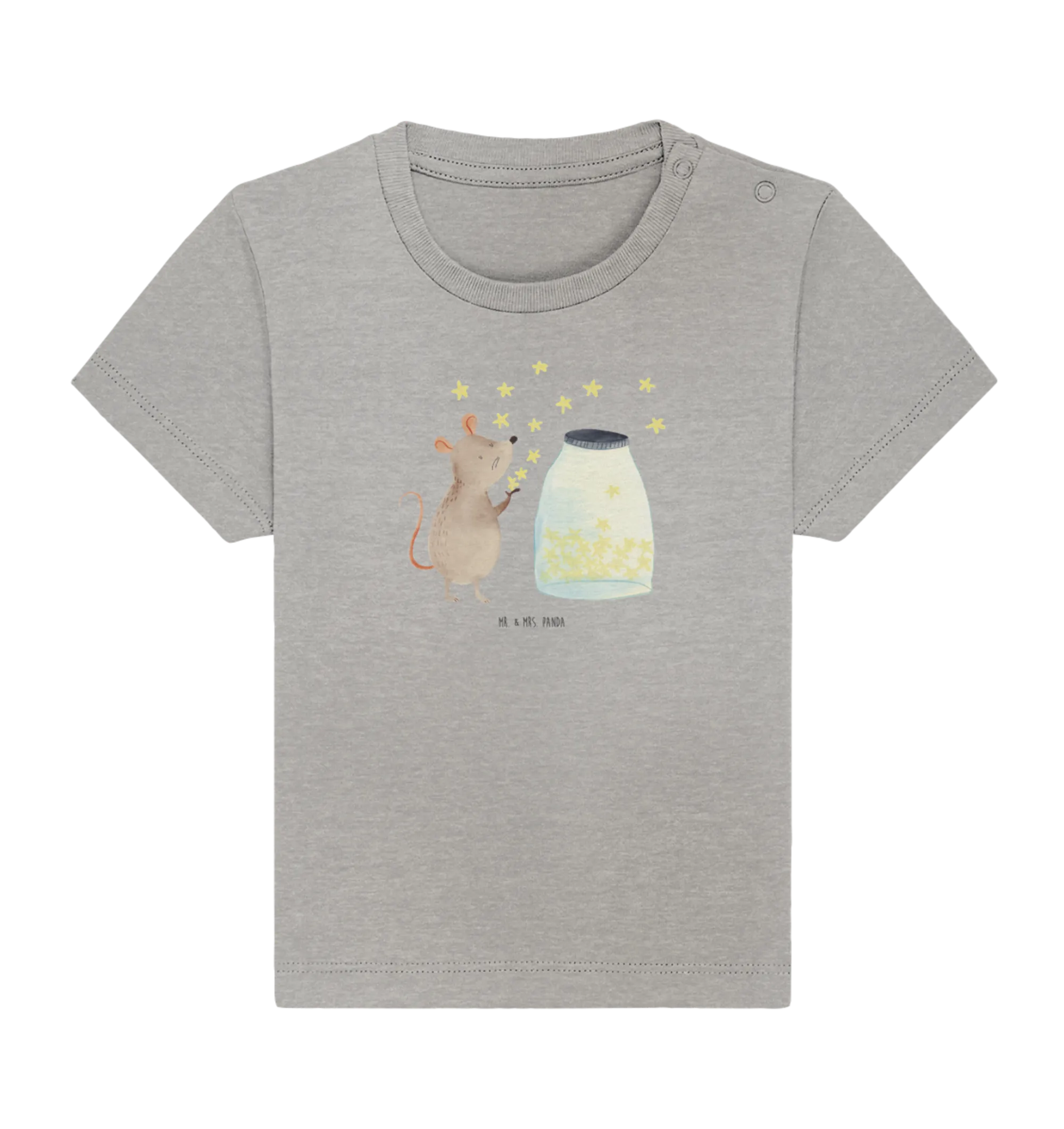 Organic Baby Shirt Maus Sterne