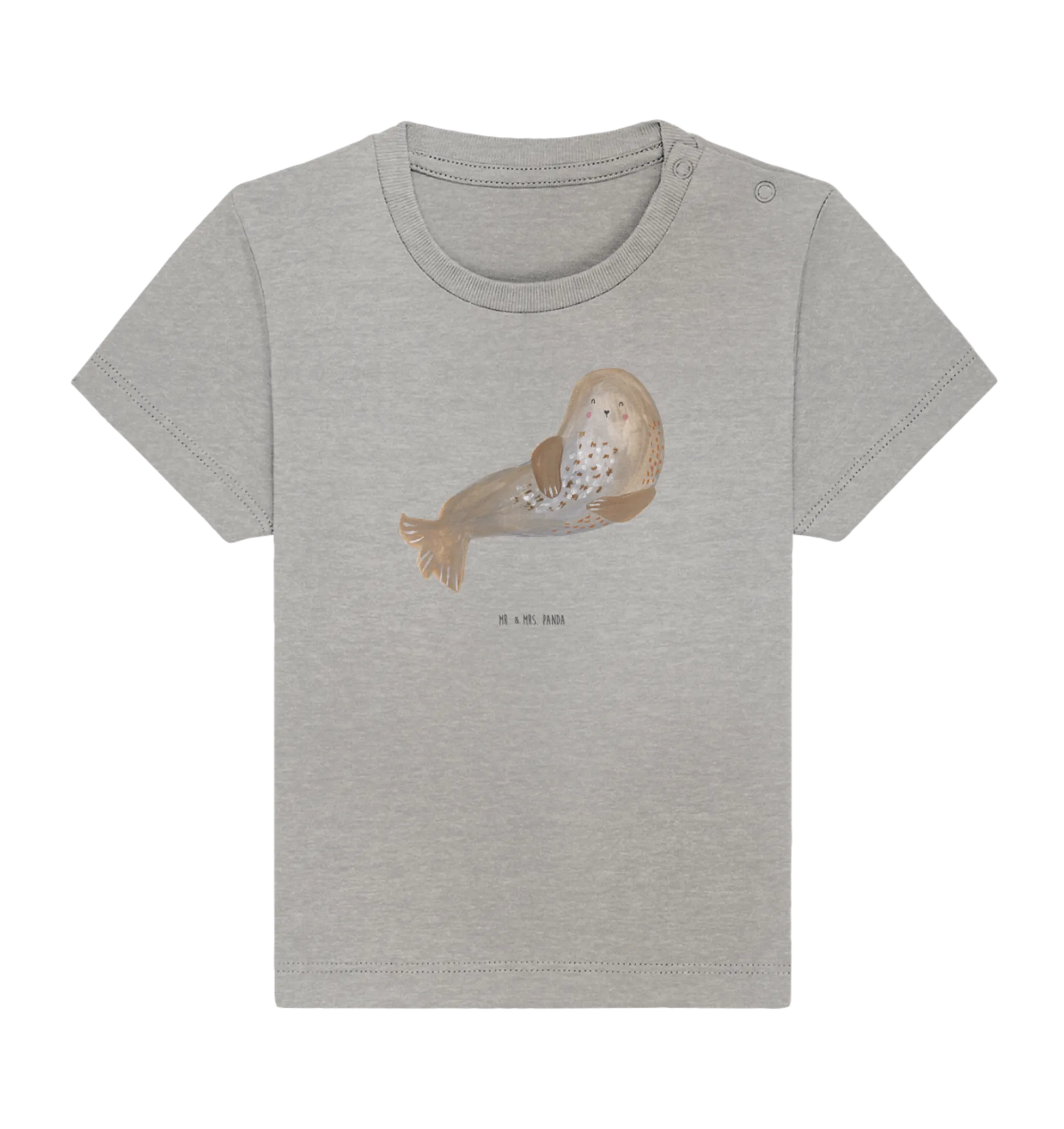 Organic Baby Shirt Robbe Lachen