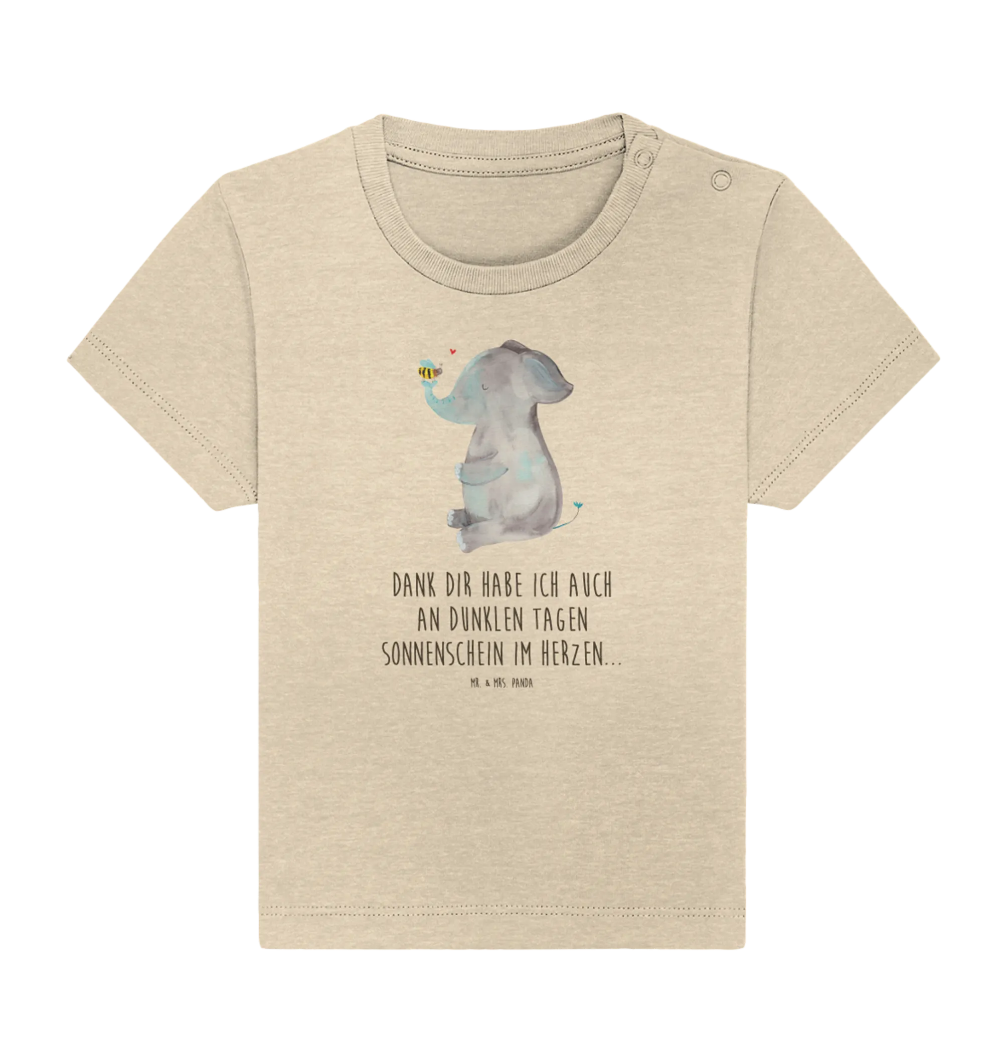 Organic Baby Shirt Elefant Biene