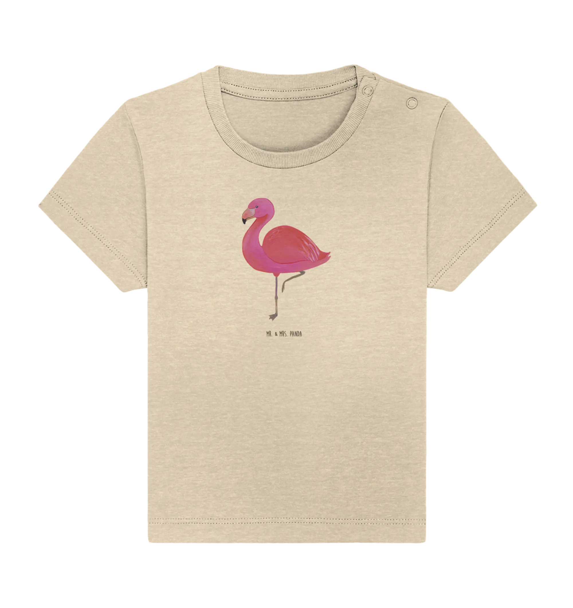 Organic Baby Shirt Flamingo Classic