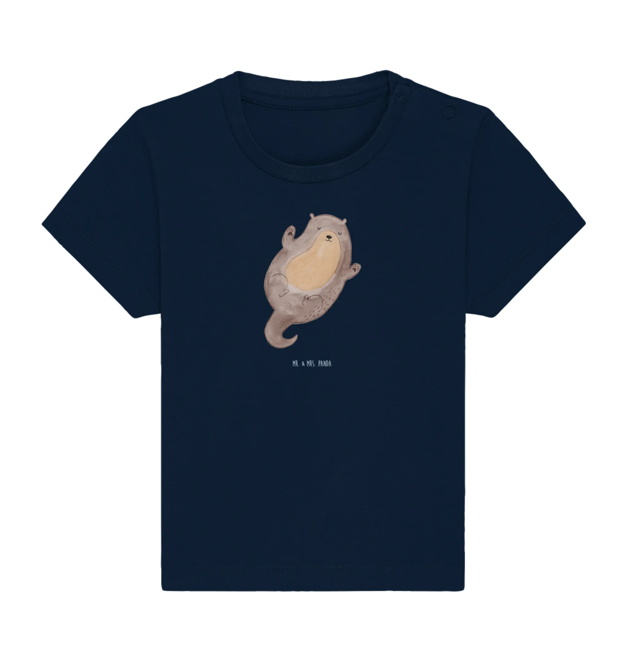 Organic Baby Shirt Otter Umarmen