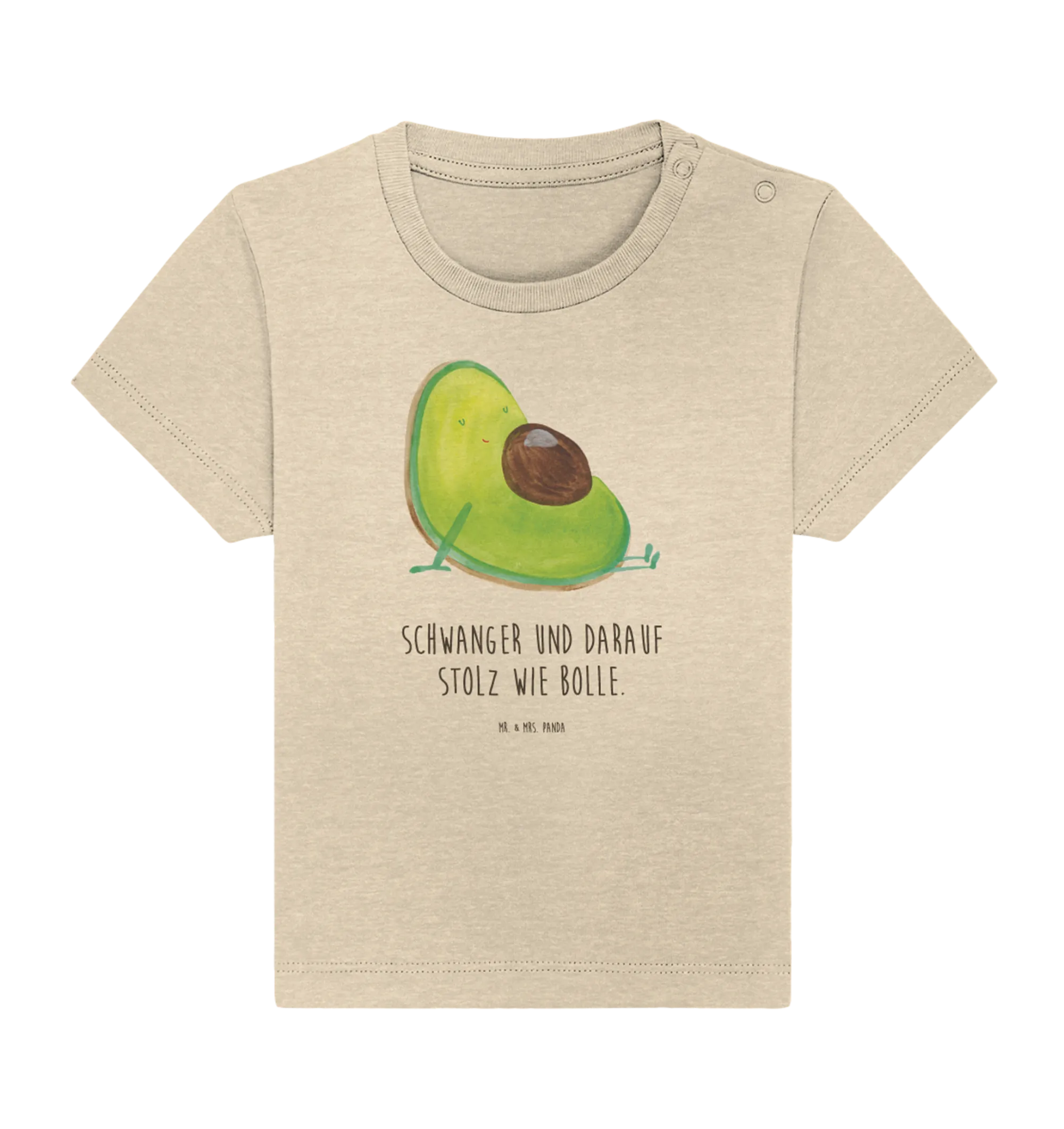 Organic Baby Shirt Avocado Schwangerschaft