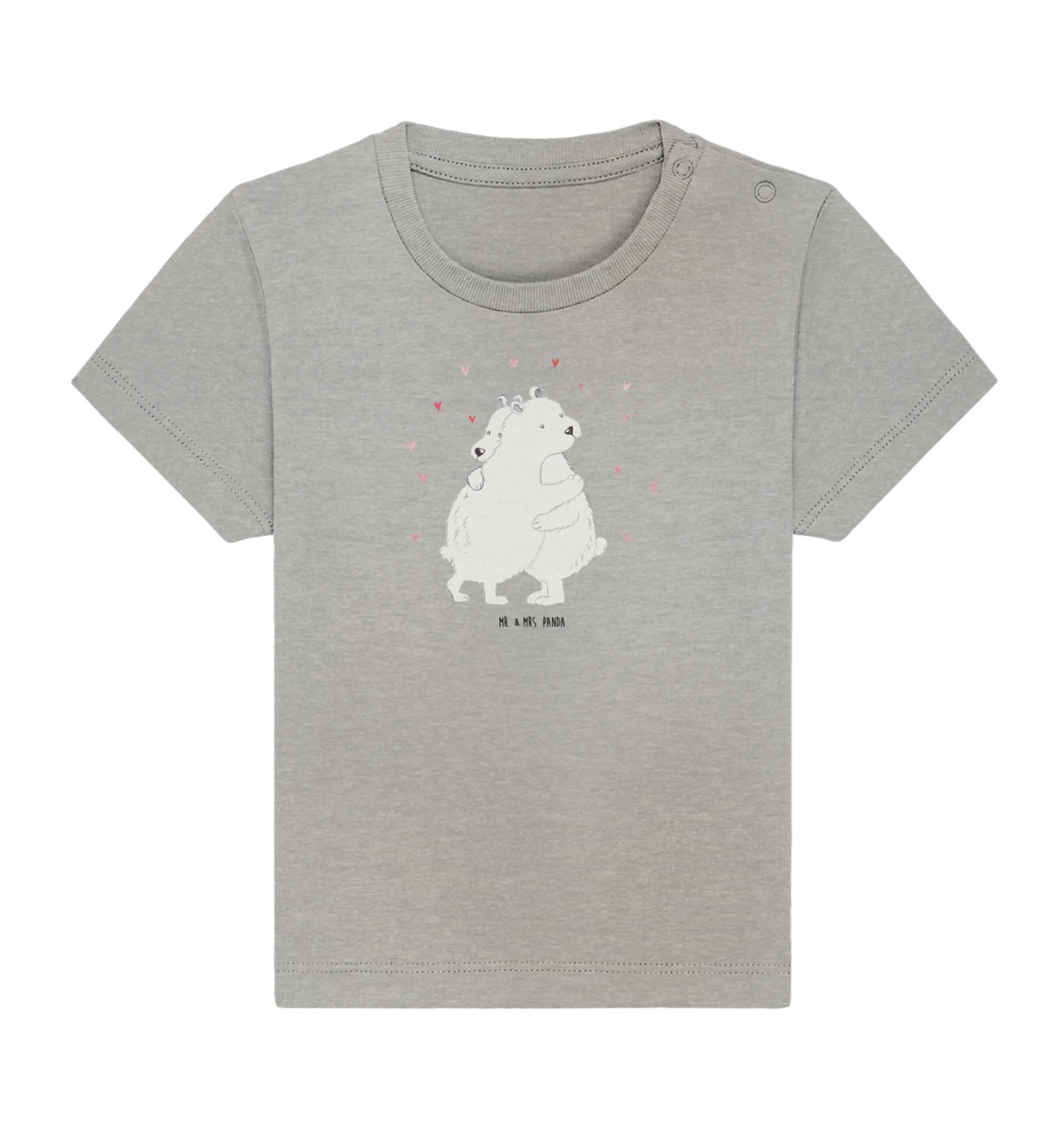 Organic Baby Shirt Eisbär Umarmen