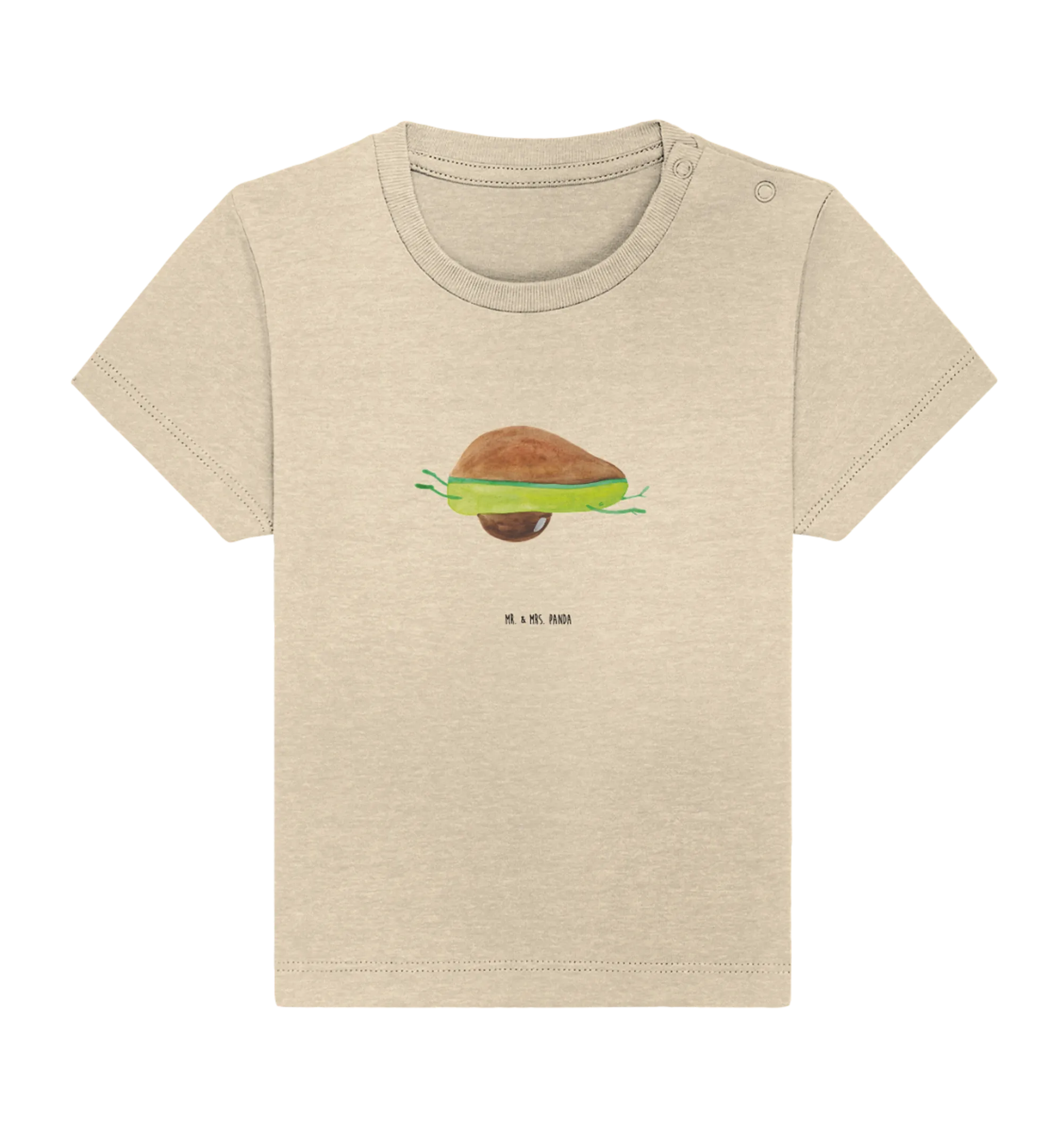 Organic Baby Shirt Avocado Yoga