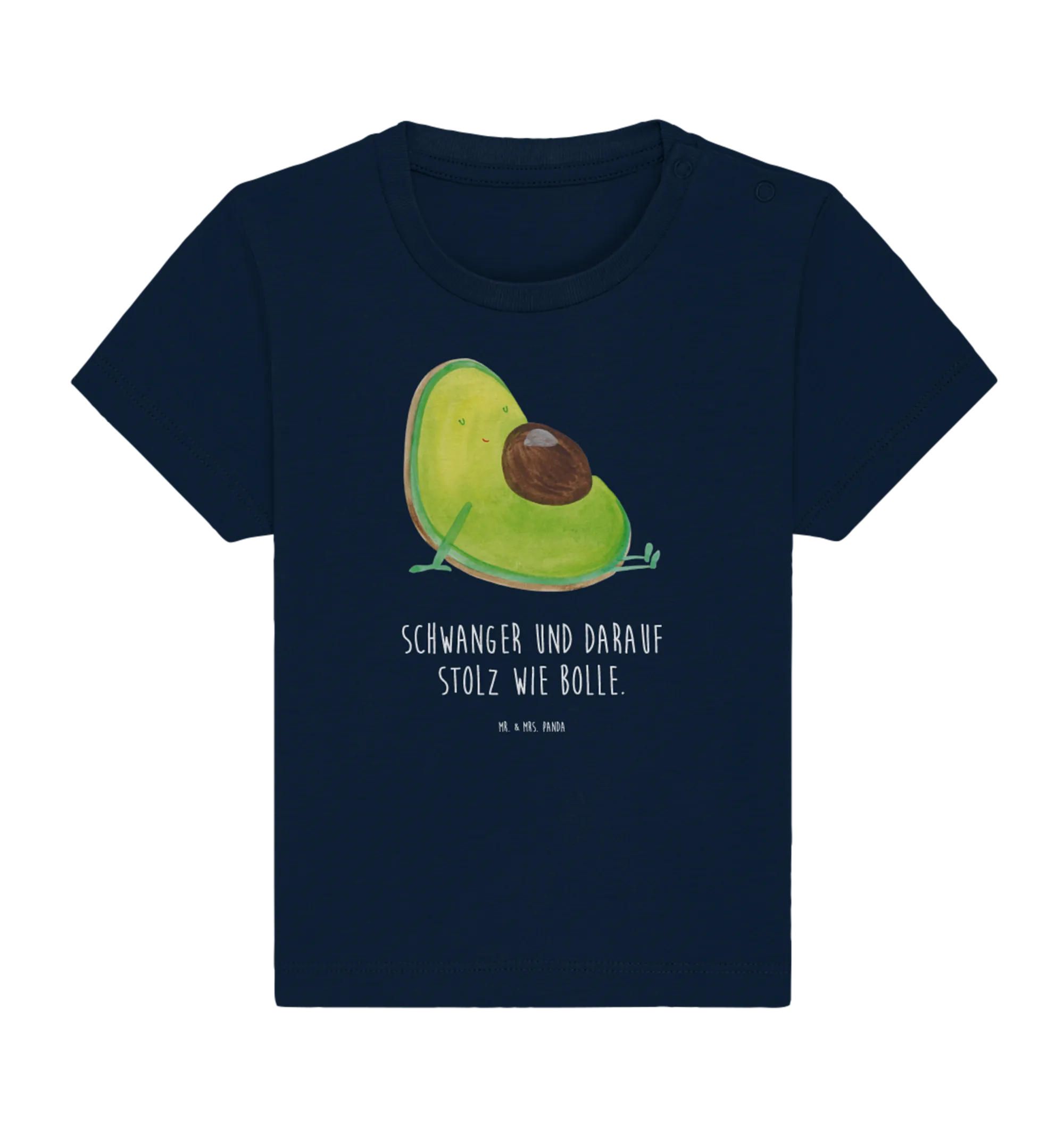 Organic Baby Shirt Avocado Schwangerschaft