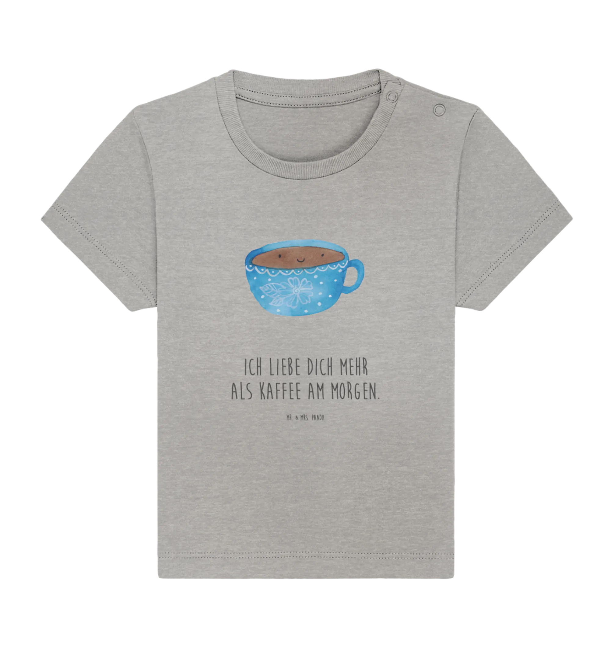 Organic Baby Shirt Kaffee Tasse