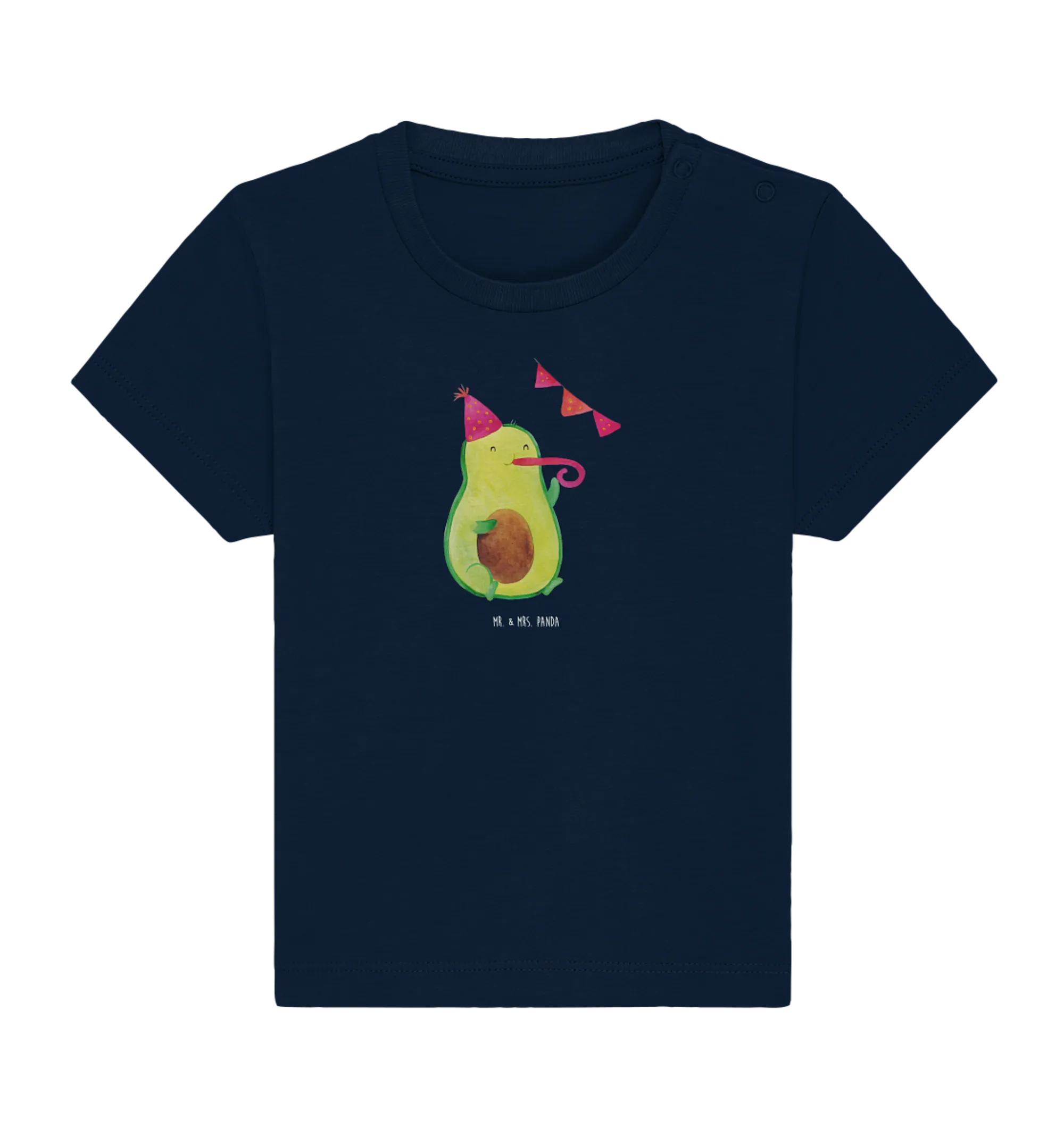 Organic Baby Shirt Avocado Party Zeit