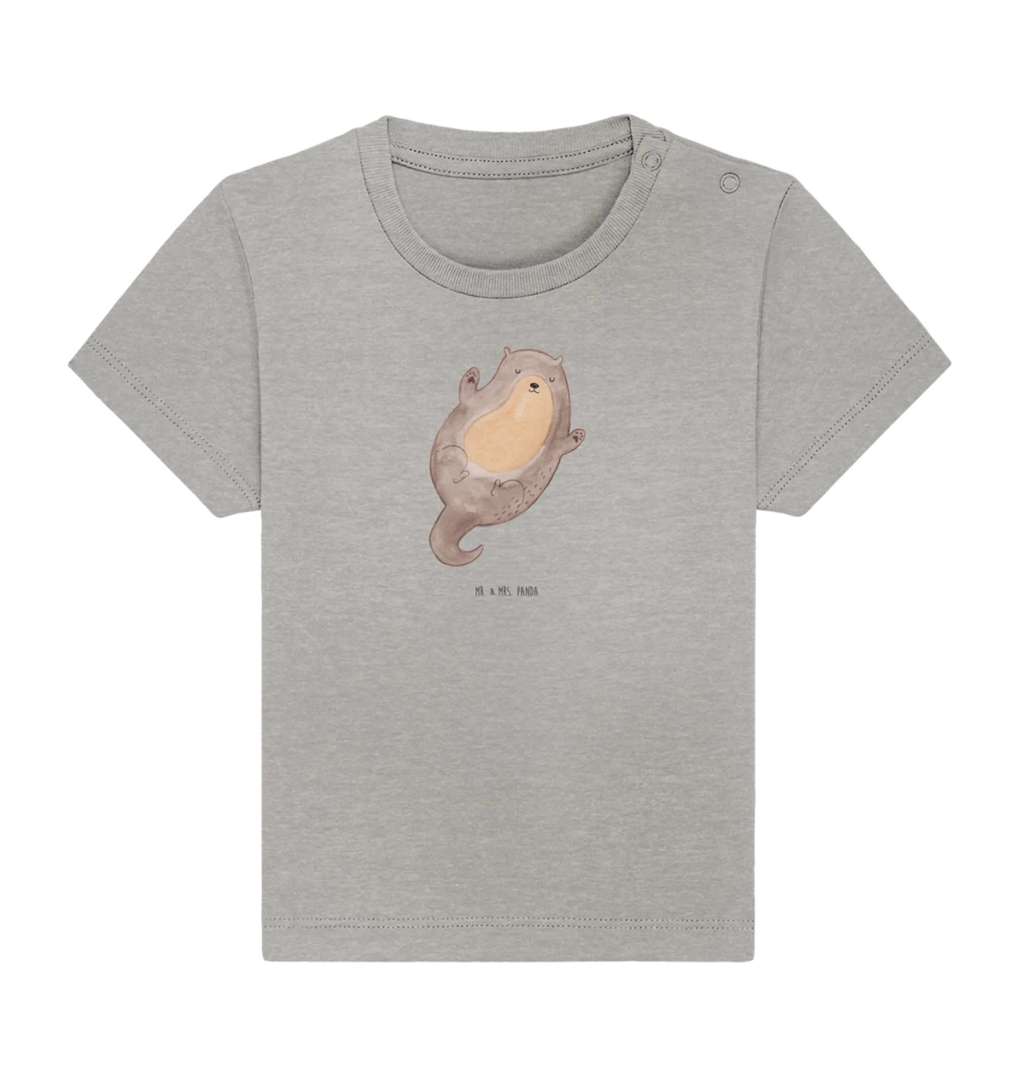 Organic Baby Shirt Otter Umarmen