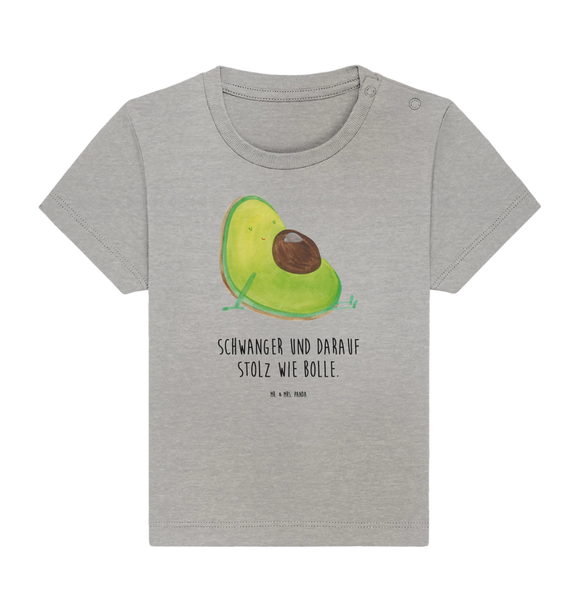 Organic Baby Shirt Avocado Schwangerschaft