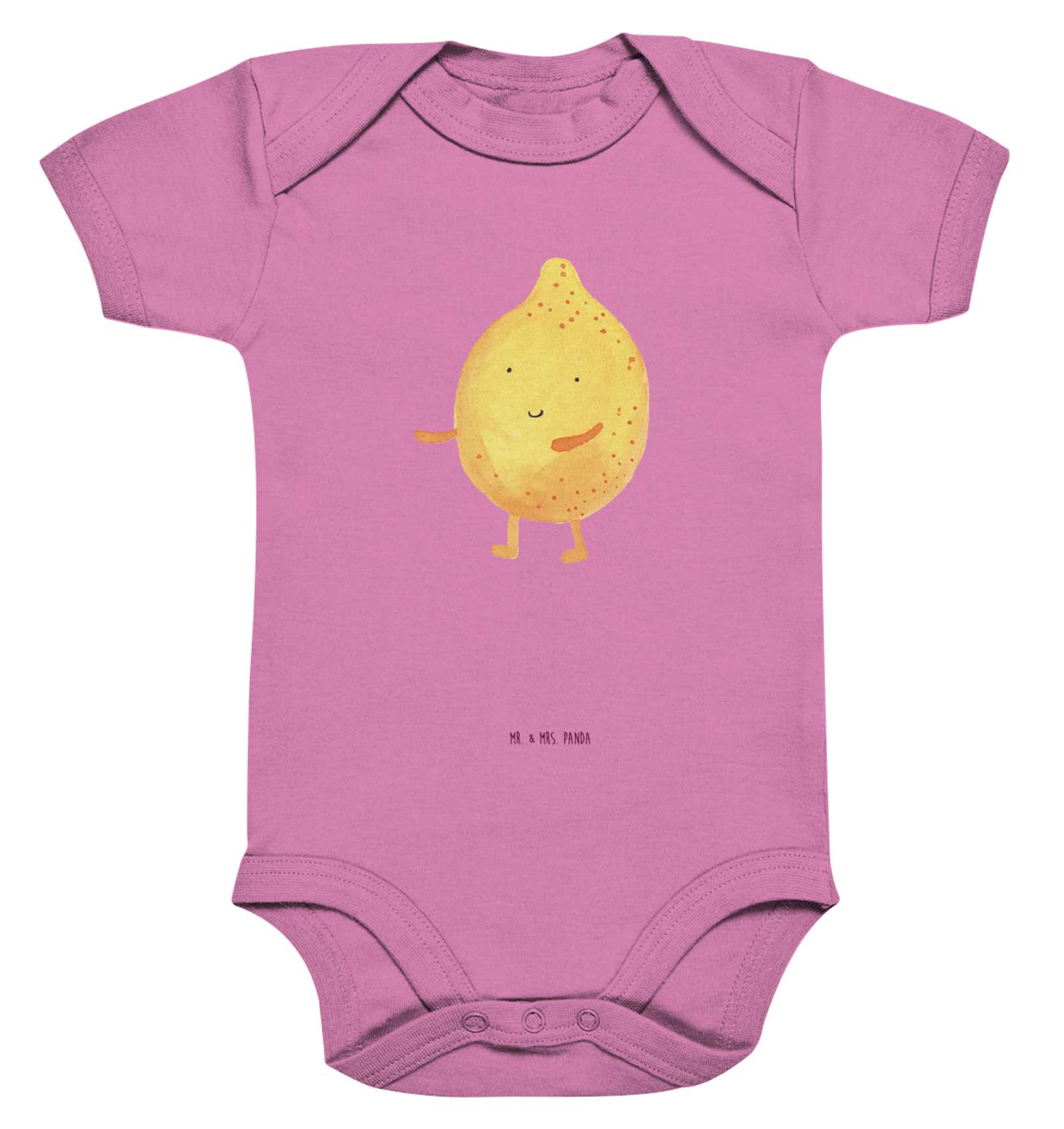 Organic Baby Body Beste Freunde Zitrone 1. - 3. Monat - Geschenk Strampler Junge - Bild 3 von 4