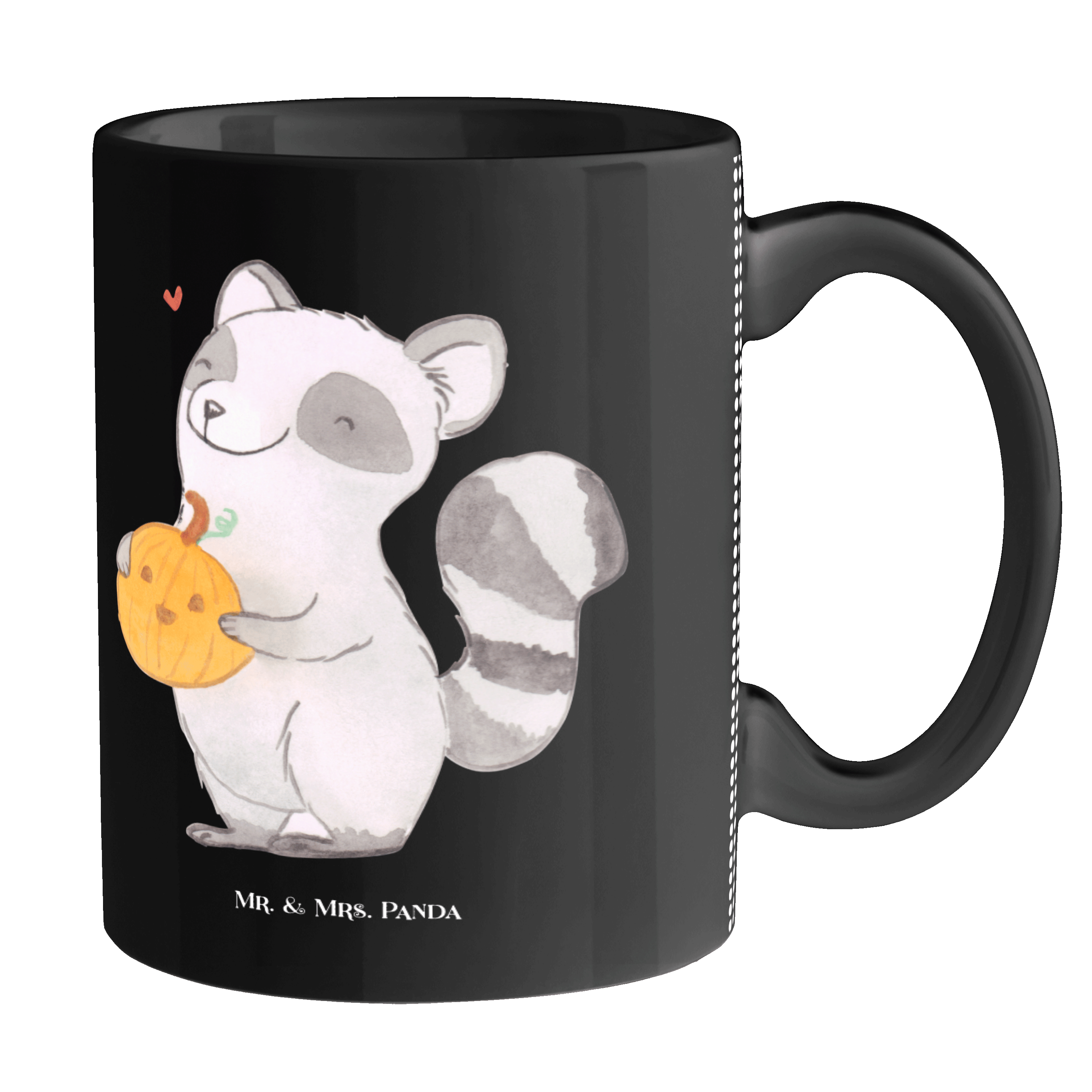 Tasse Waschbär Kürbis