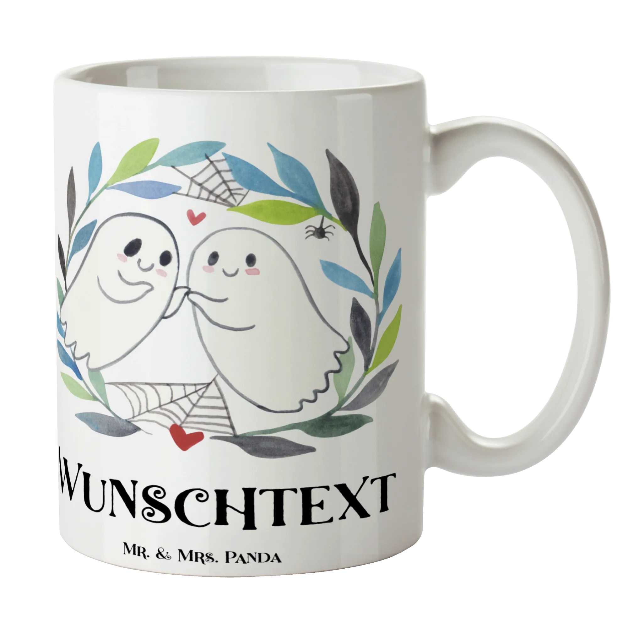 Personalisierte Tasse Gespenster  Liebe