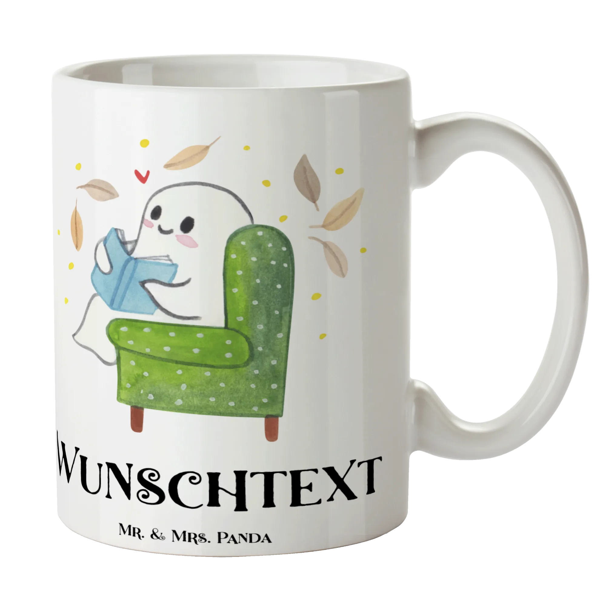 Personalisierte Tasse Gespenst  Buch