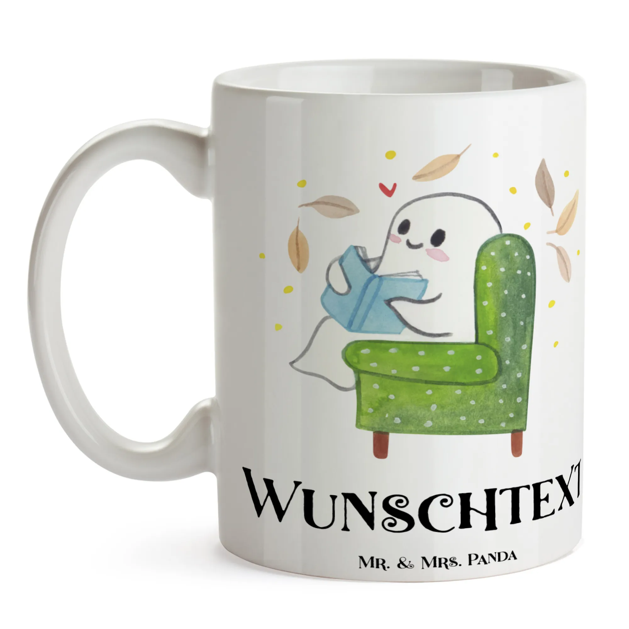 Personalisierte Tasse Gespenst  Buch