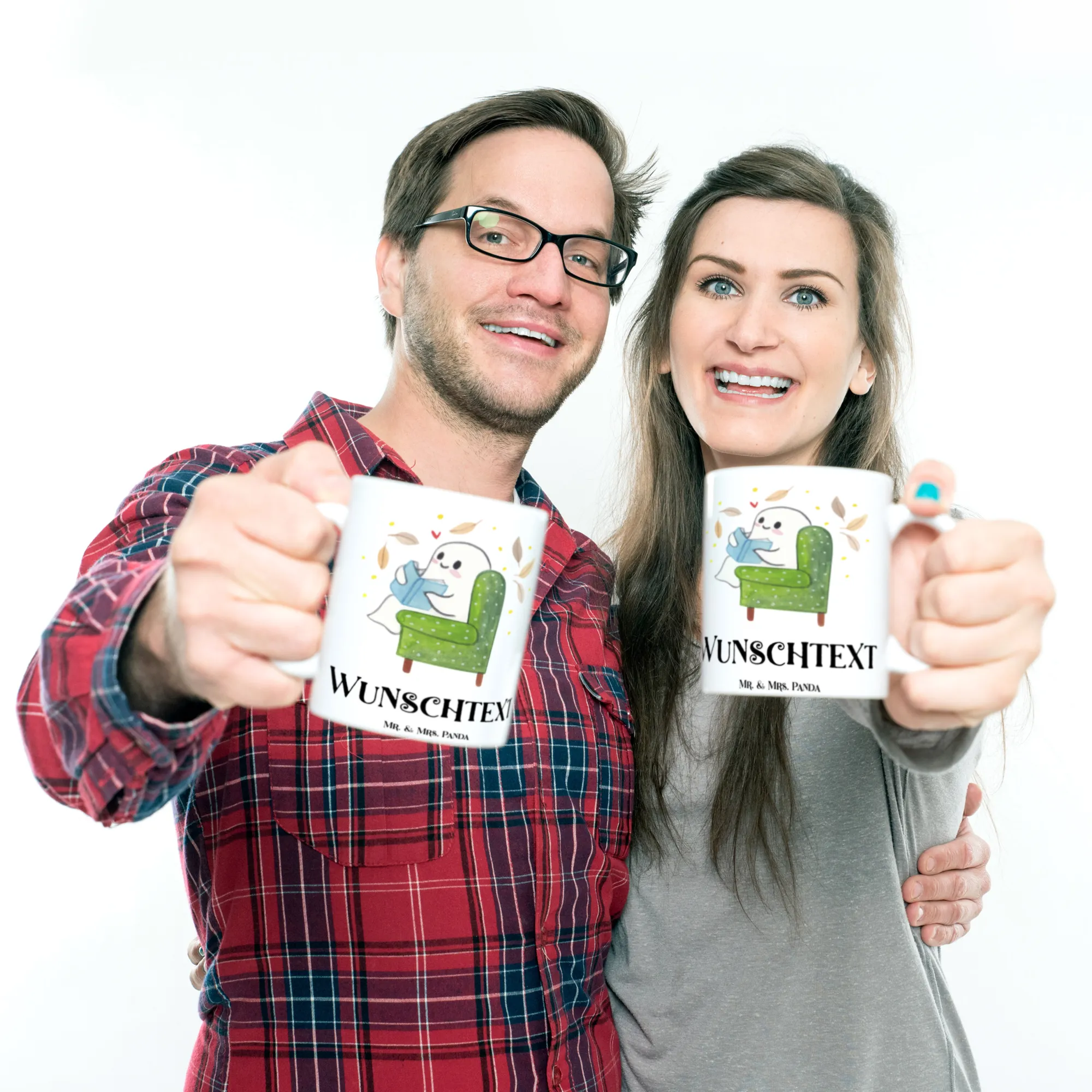 Personalisierte Tasse Gespenst  Buch