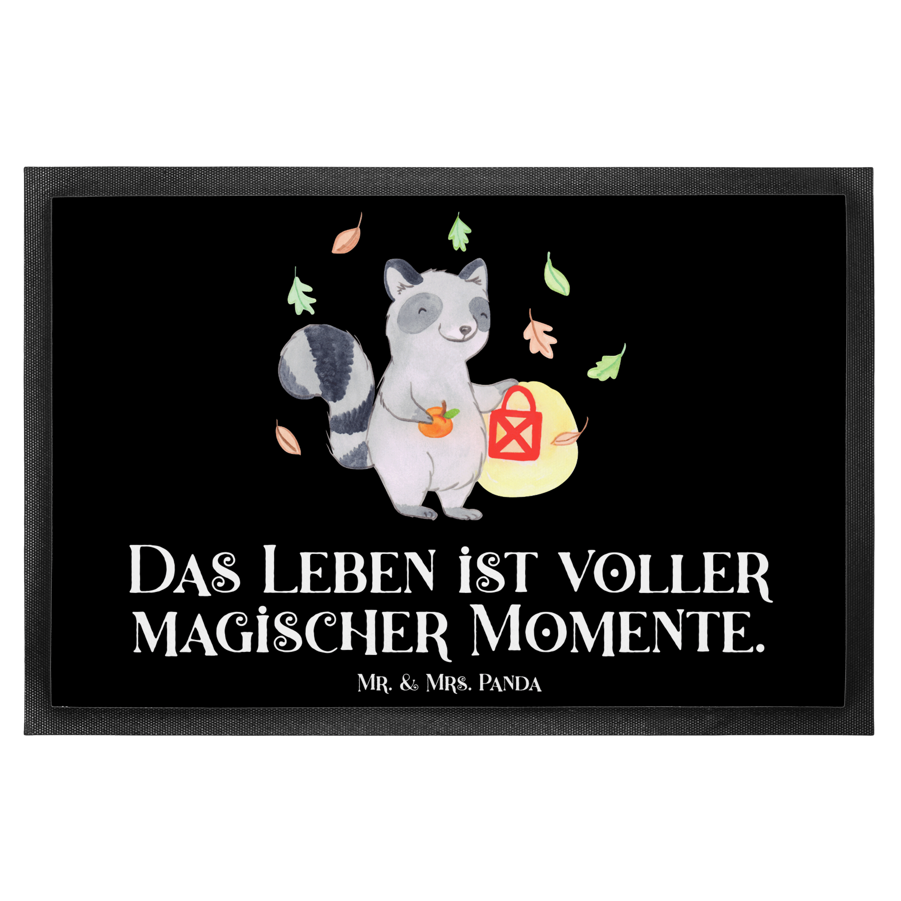 Fußmatte Waschbär Laterne