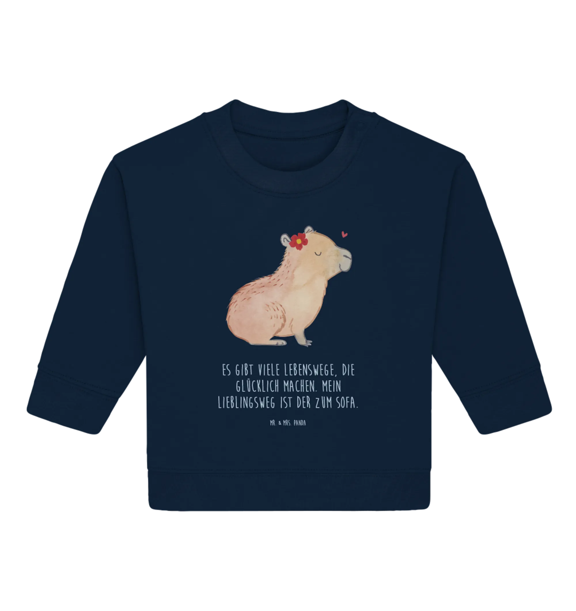 Organic Baby Pullover Capybara Blume