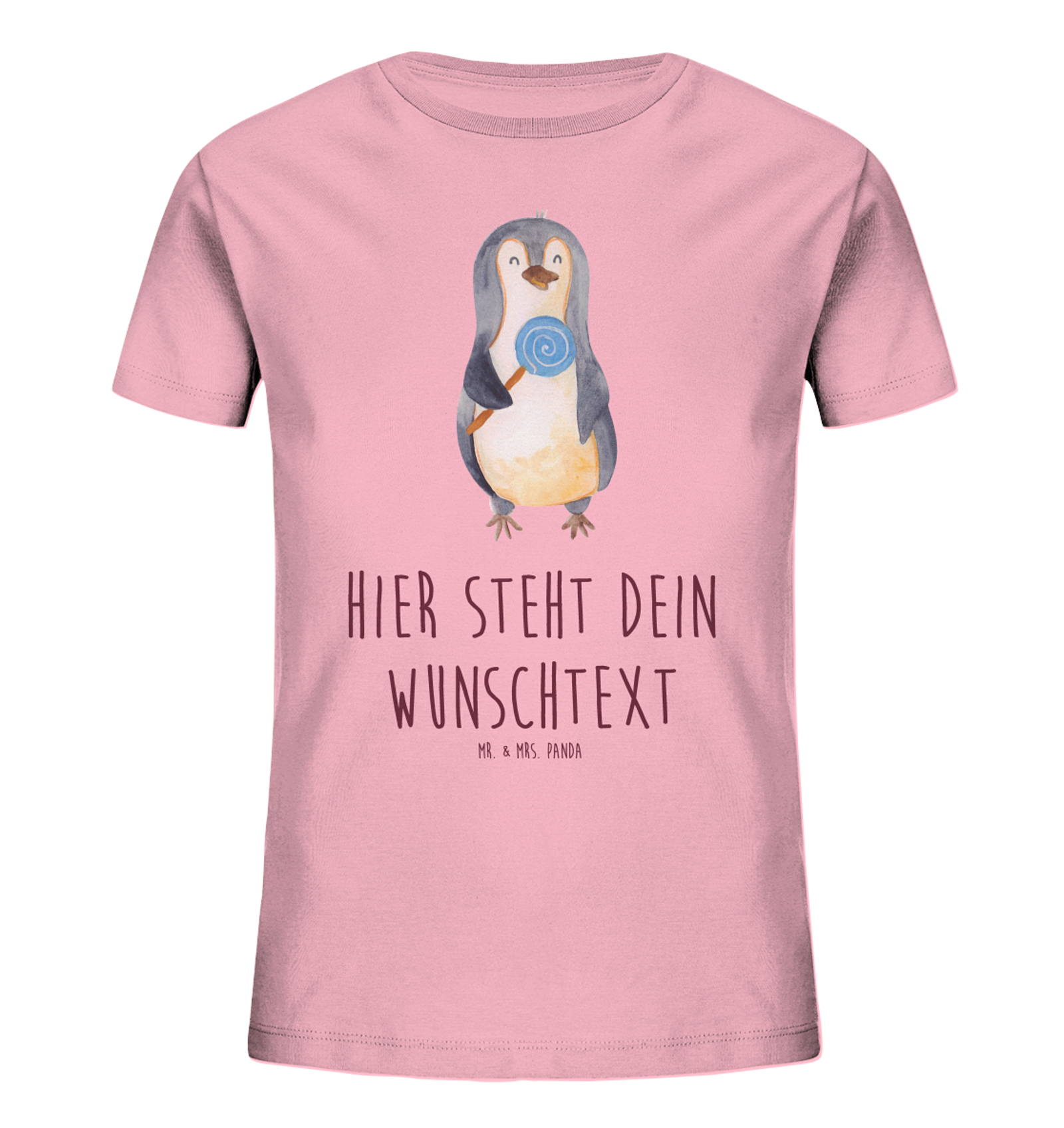 Personalisiertes Kinder T-Shirt Pinguin Lolli