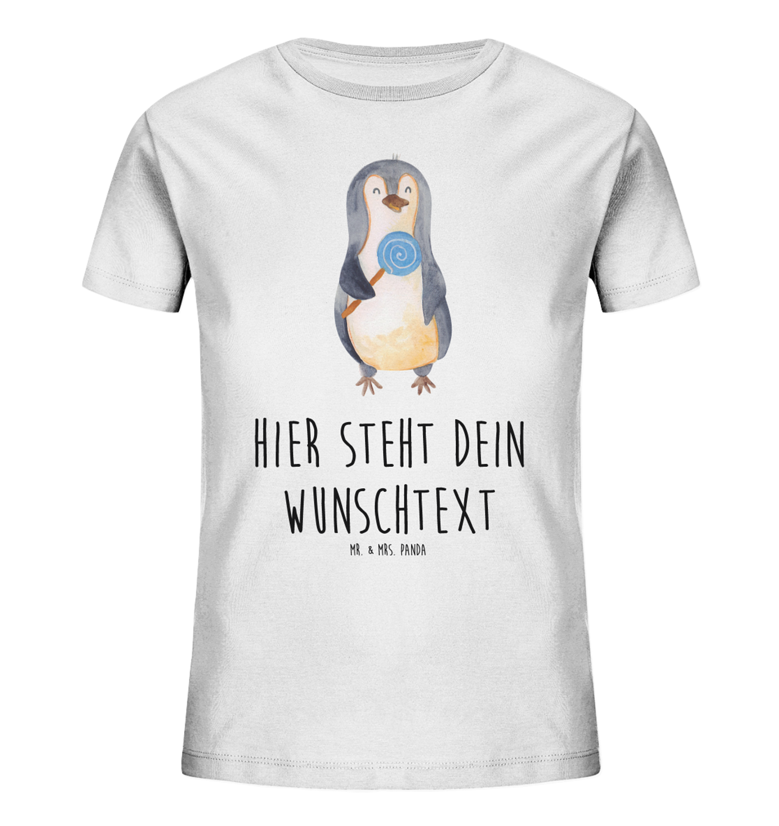 Personalisiertes Kinder T-Shirt Pinguin Lolli