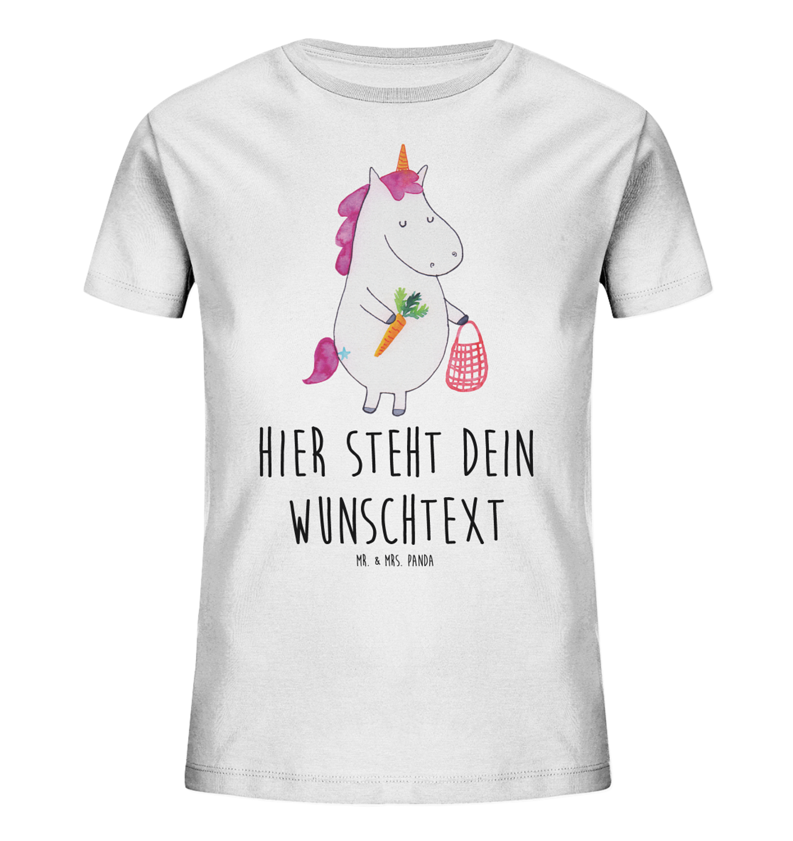 Personalisiertes Kinder T-Shirt Einhorn Vegan