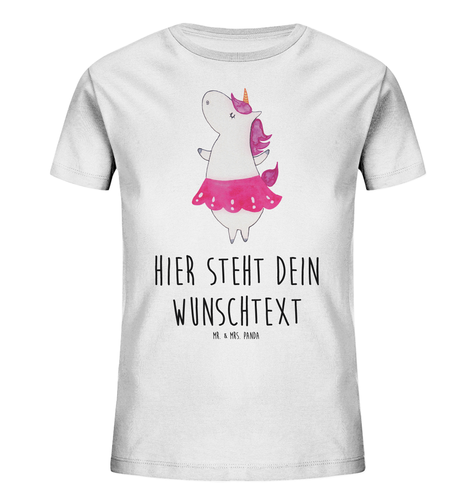 Personalisiertes Kinder T-Shirt Einhorn Ballerina