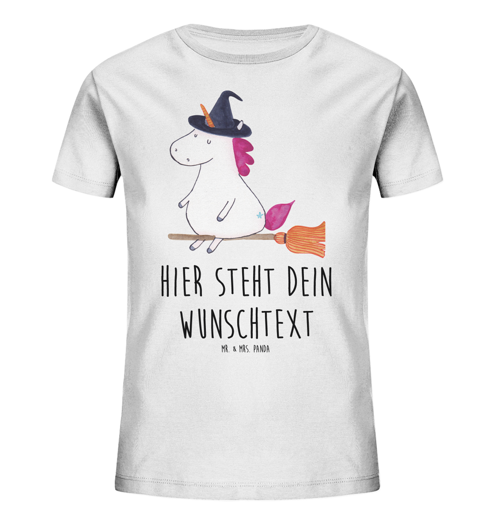 Personalisiertes Kinder T-Shirt Einhorn Hexe