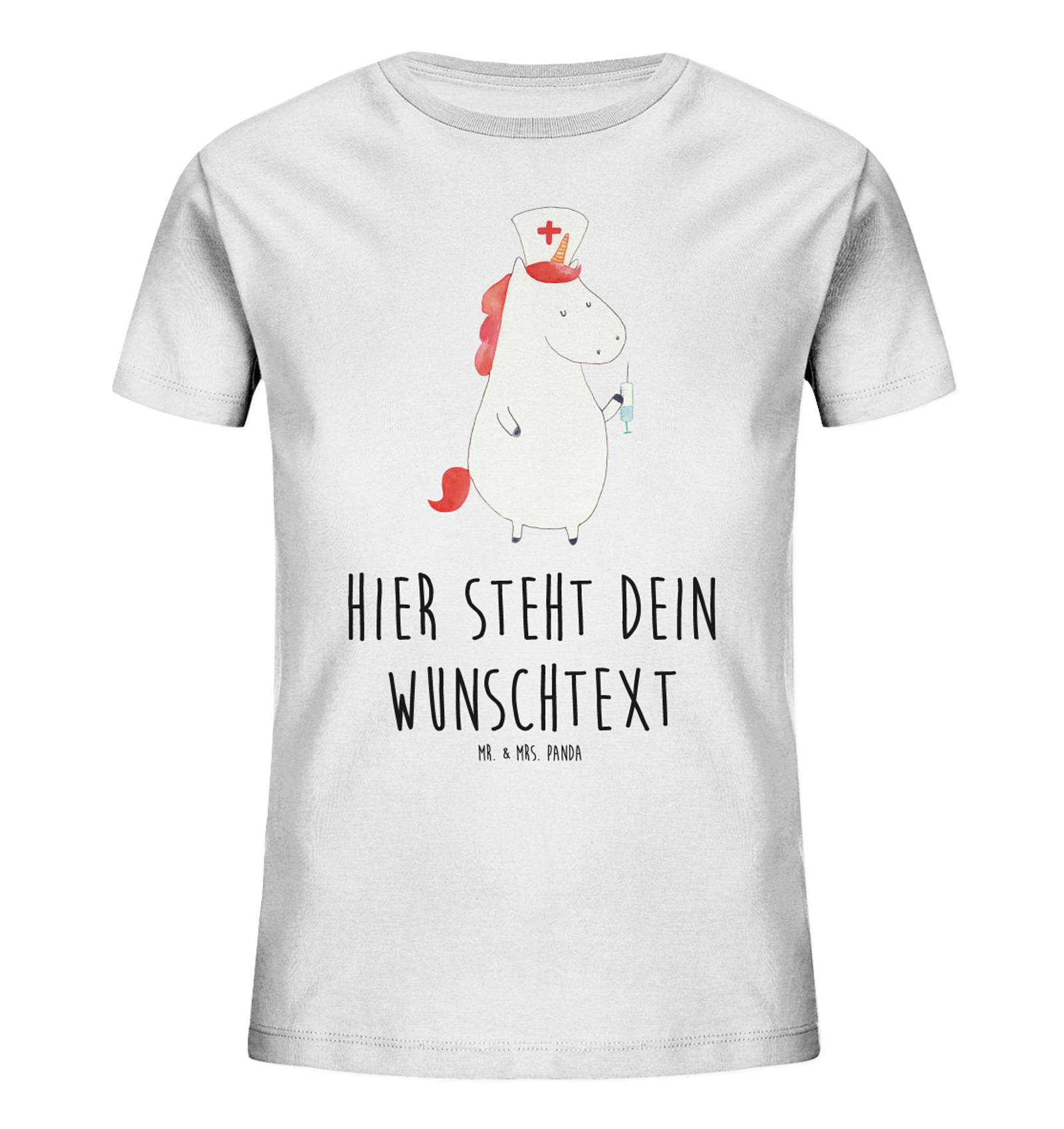 Personalisiertes Kinder T-Shirt Einhorn Krankenschwester