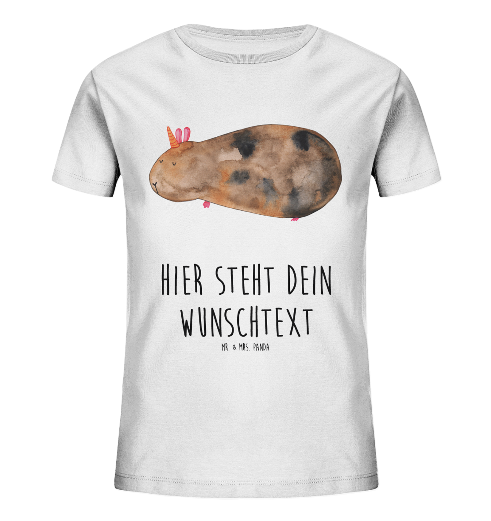 Personalisiertes Kinder T-Shirt Einhorn Meerschweinchen