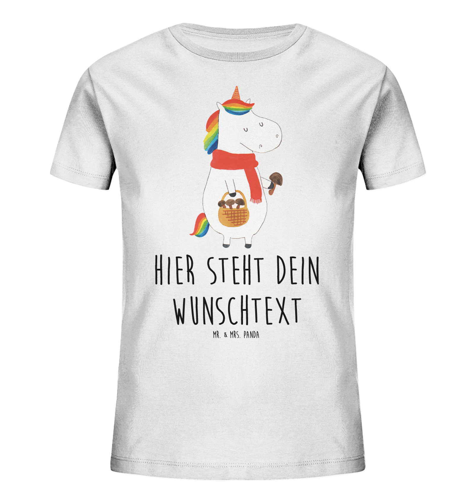 Personalisiertes Kinder T-Shirt Einhorn Pilz