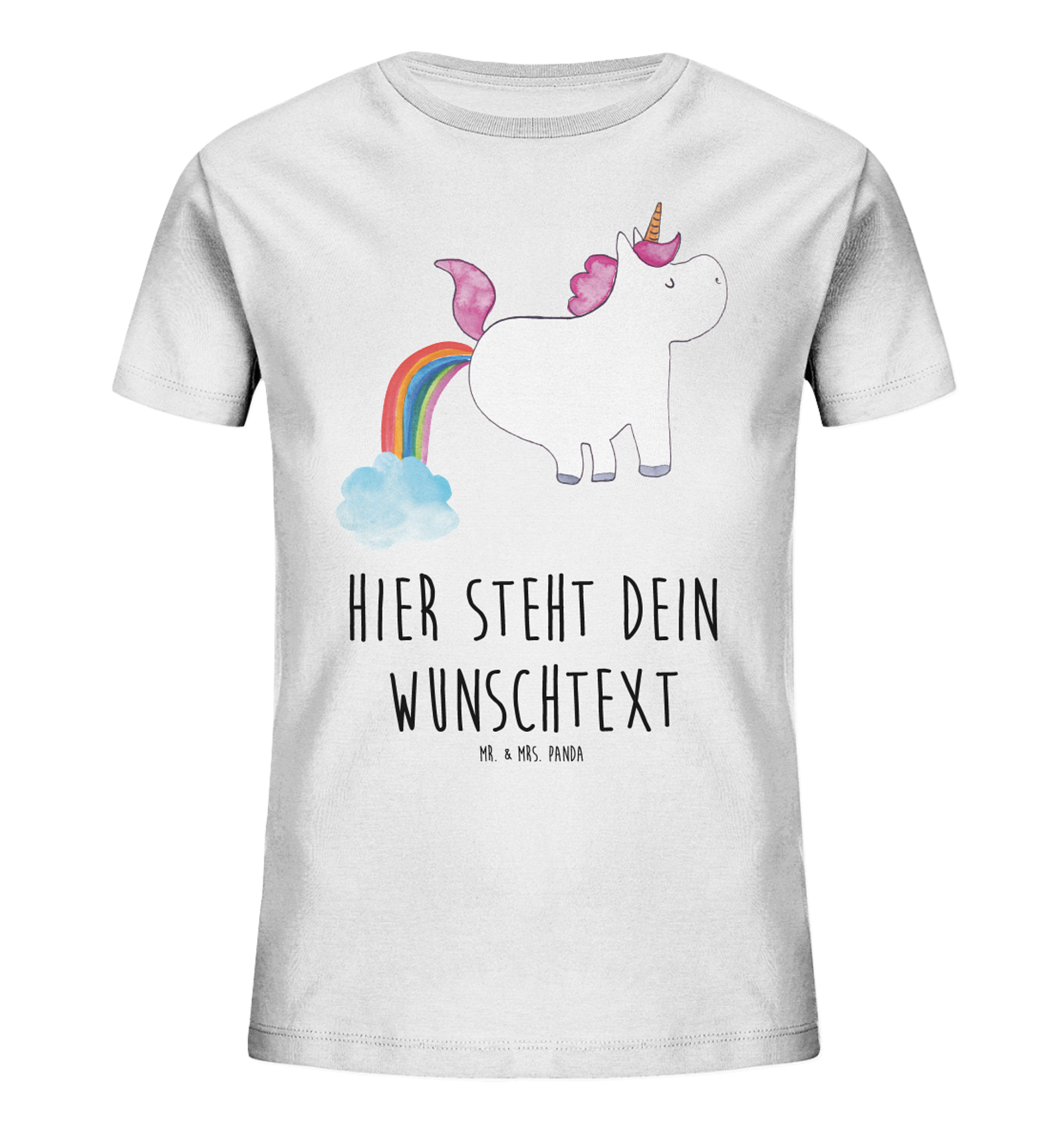 Personalisiertes Kinder T-Shirt Einhorn Pupsen