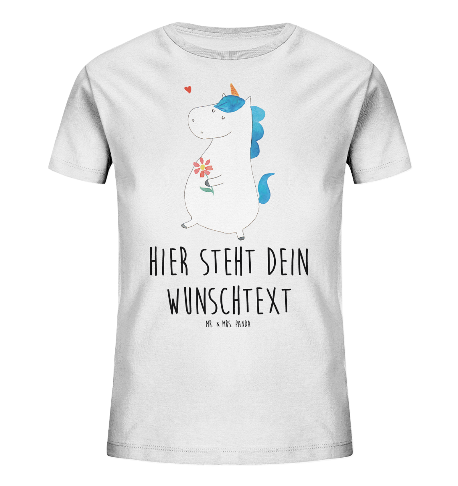 Personalisiertes Kinder T-Shirt Einhorn Spaziergang