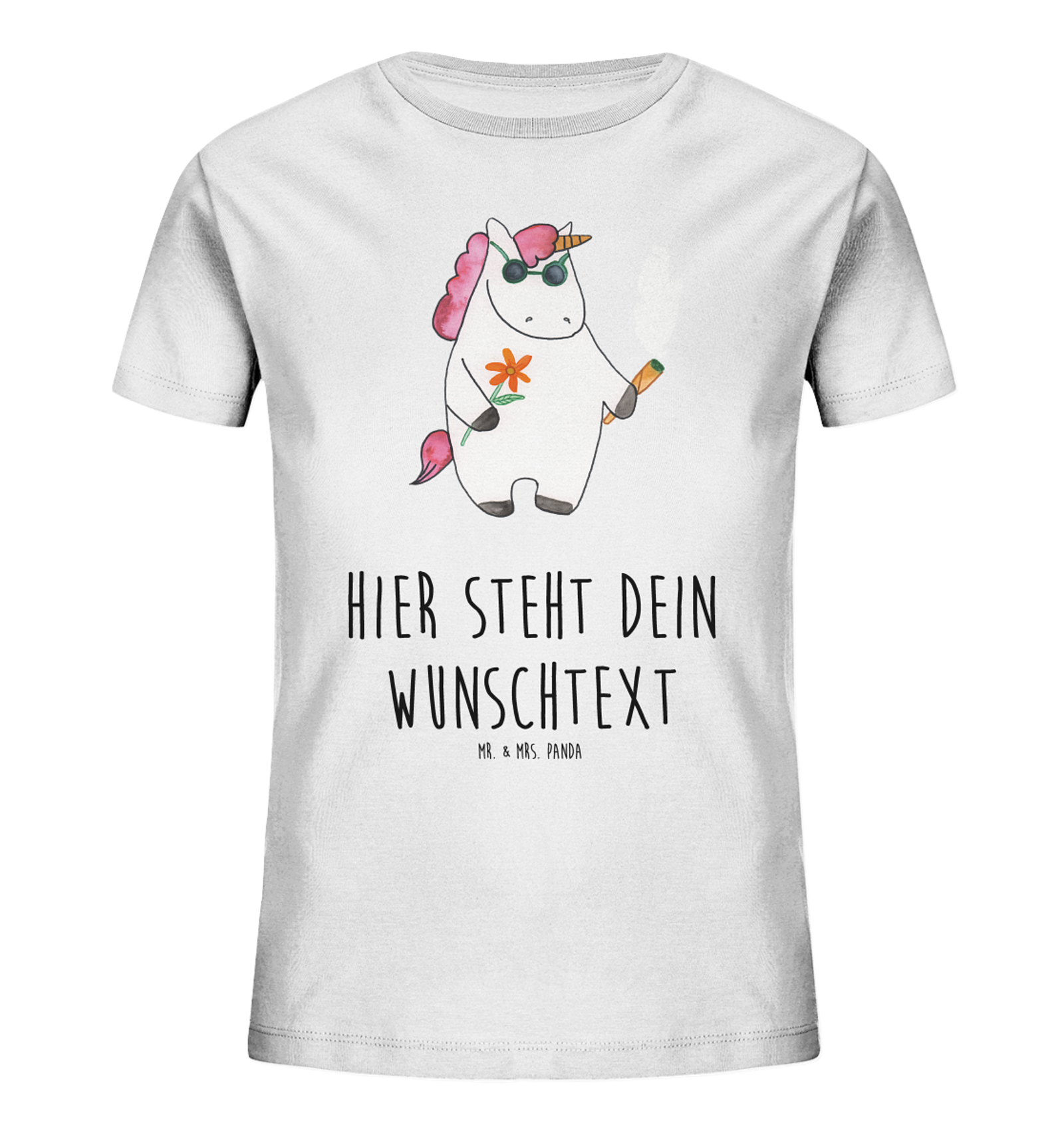 Personalisiertes Kinder T-Shirt Einhorn Woodstock