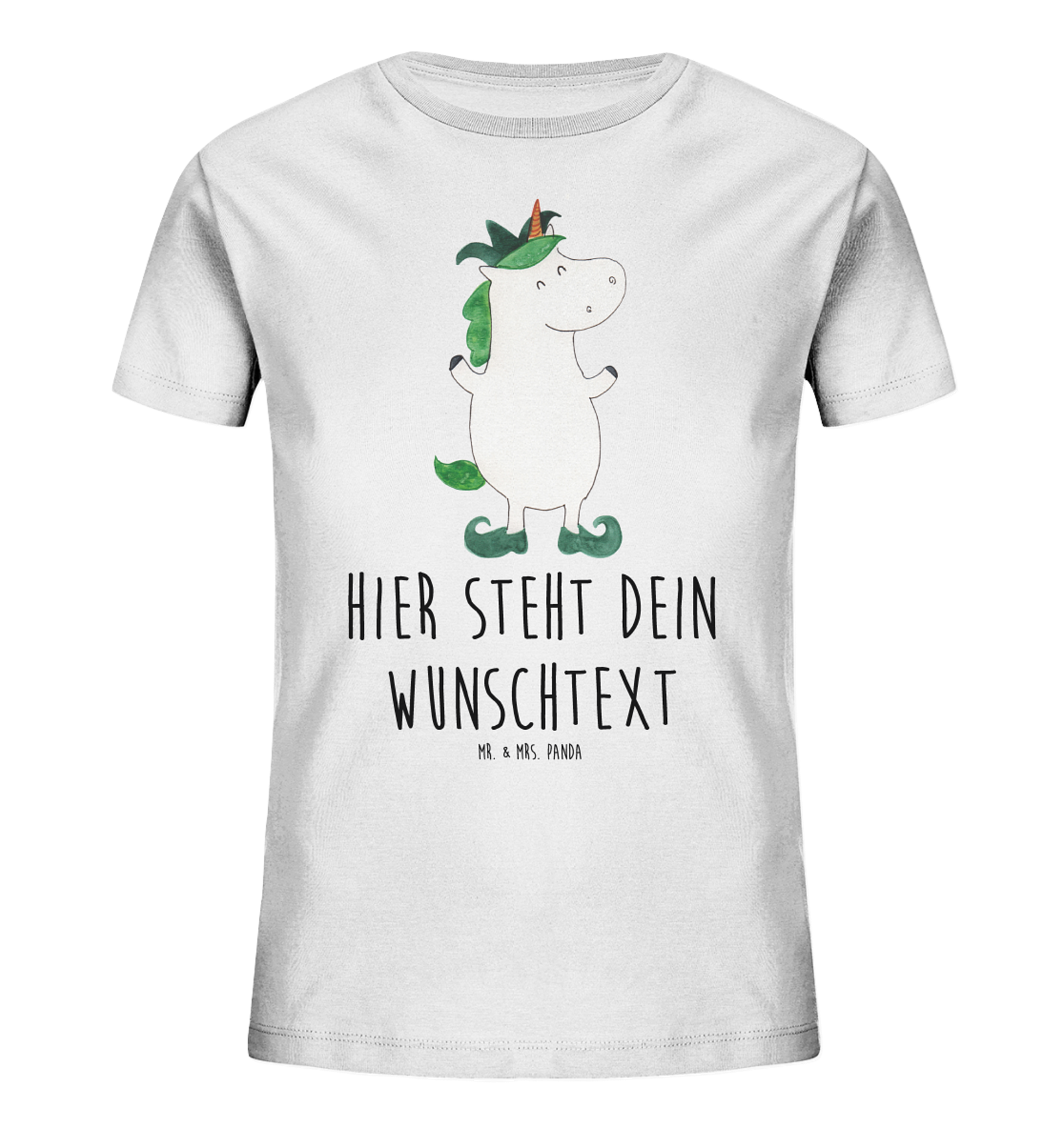 Personalisiertes Kinder T-Shirt Einhorn Joker