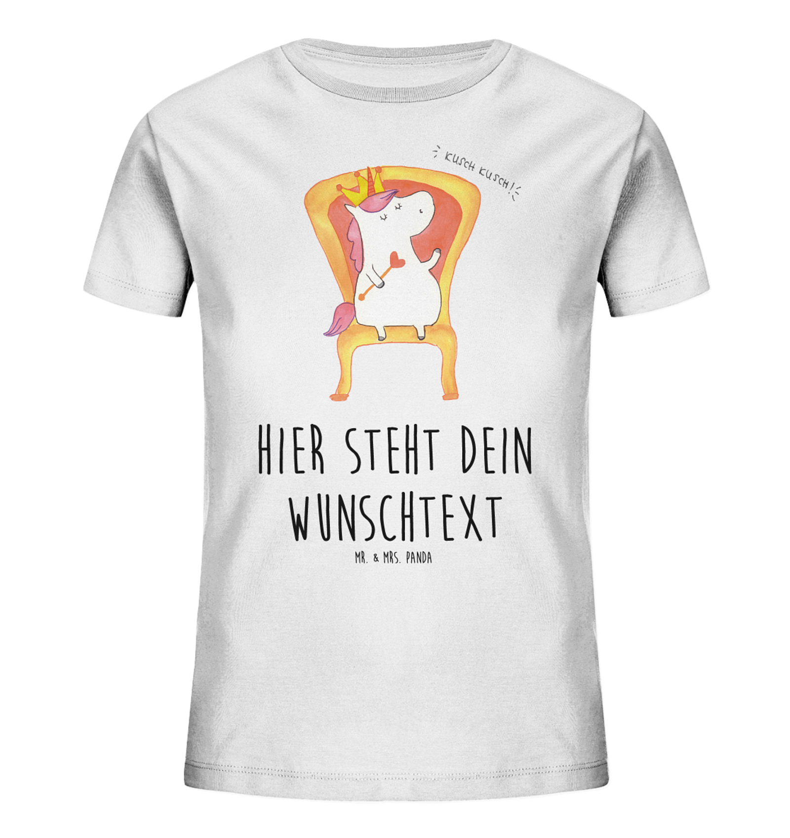 Personalisiertes Kinder T-Shirt Einhorn König