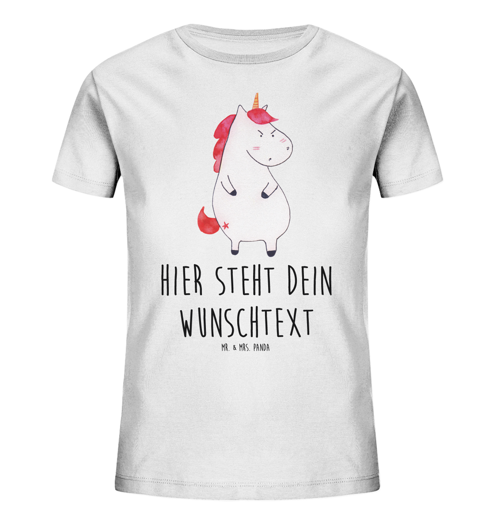 Personalisiertes Kinder T-Shirt Einhorn Wut