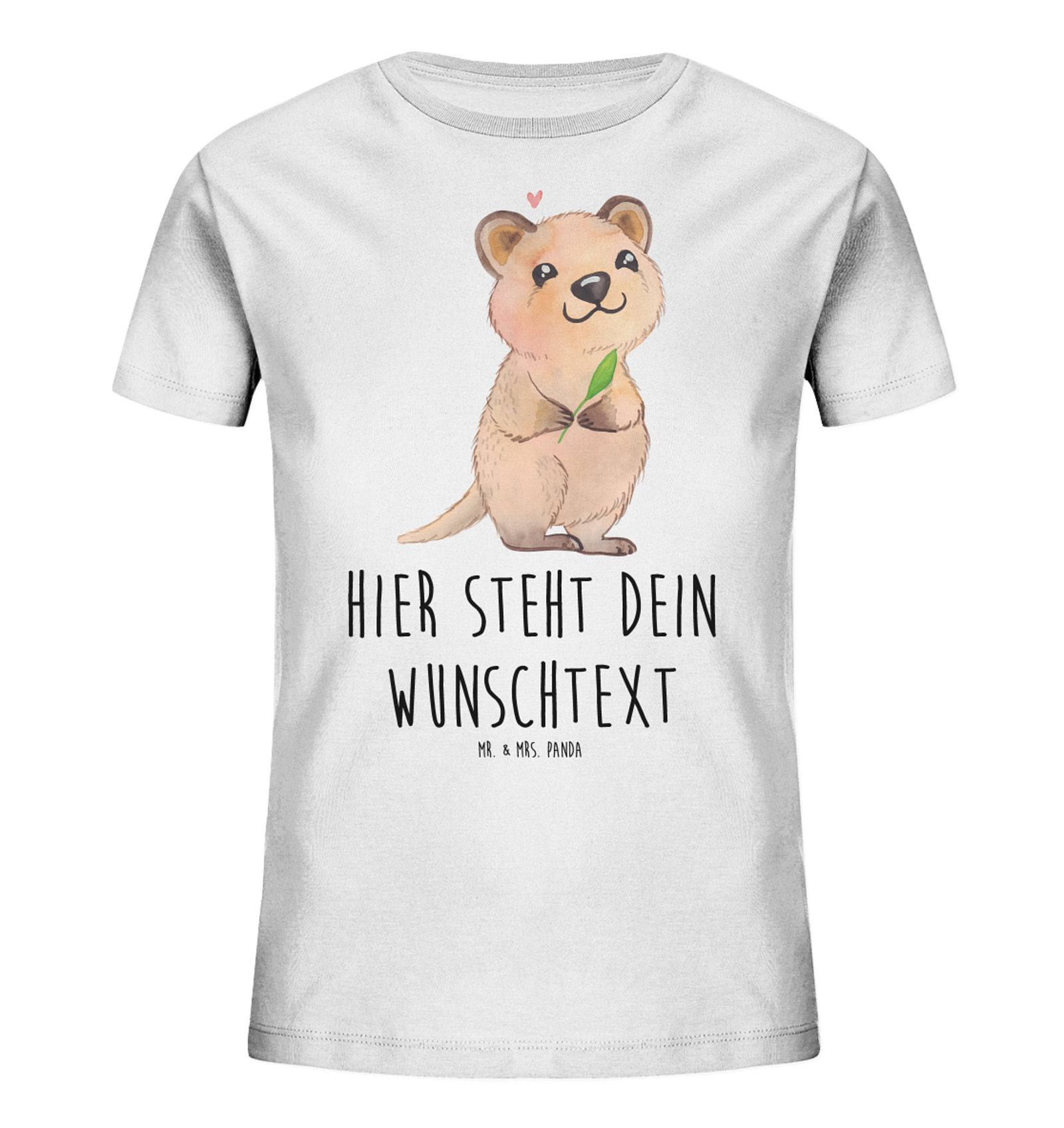 Personalisiertes Kinder T-Shirt Quokka Happy