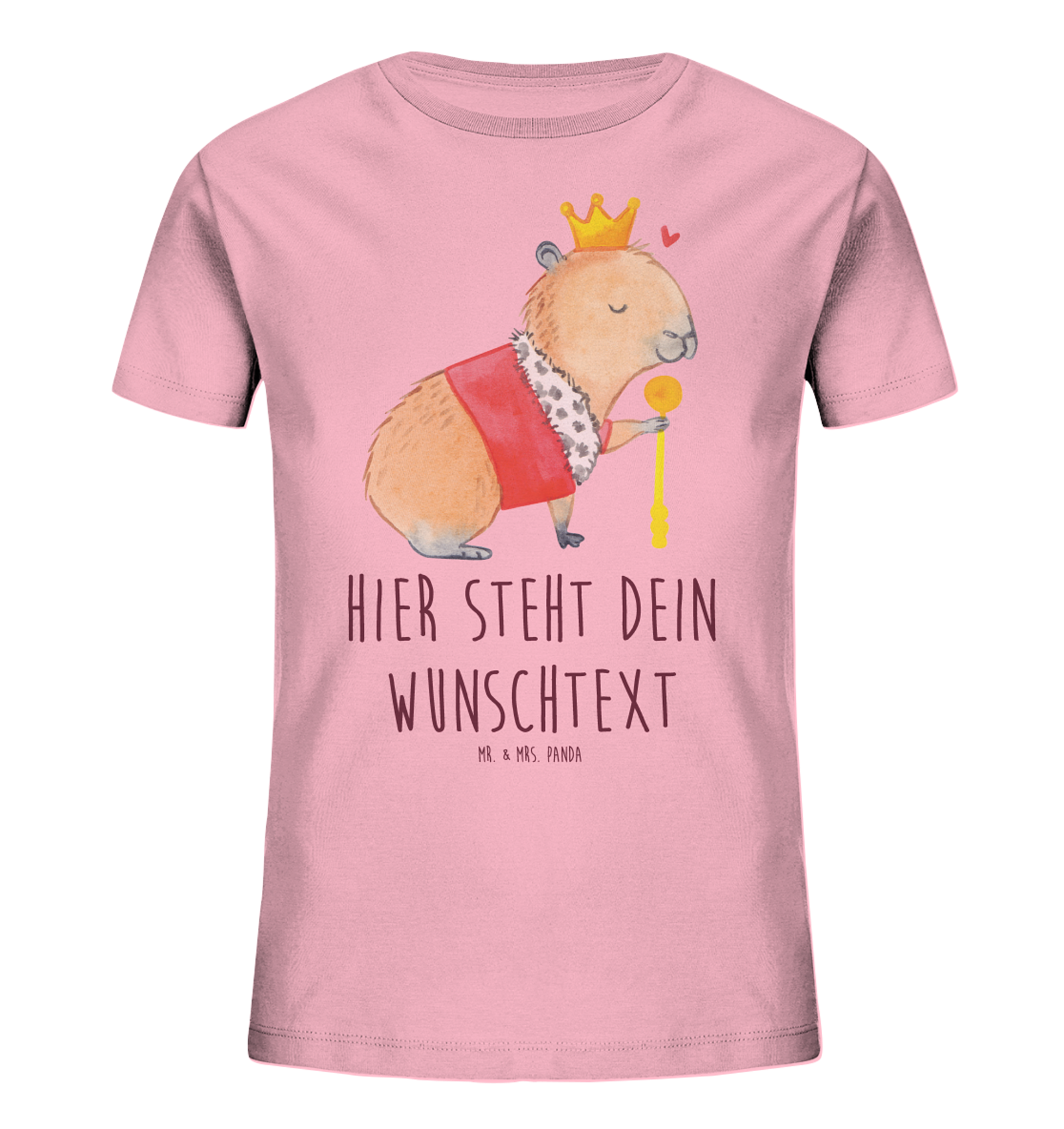 Personalisiertes Kinder T-Shirt Capybara König