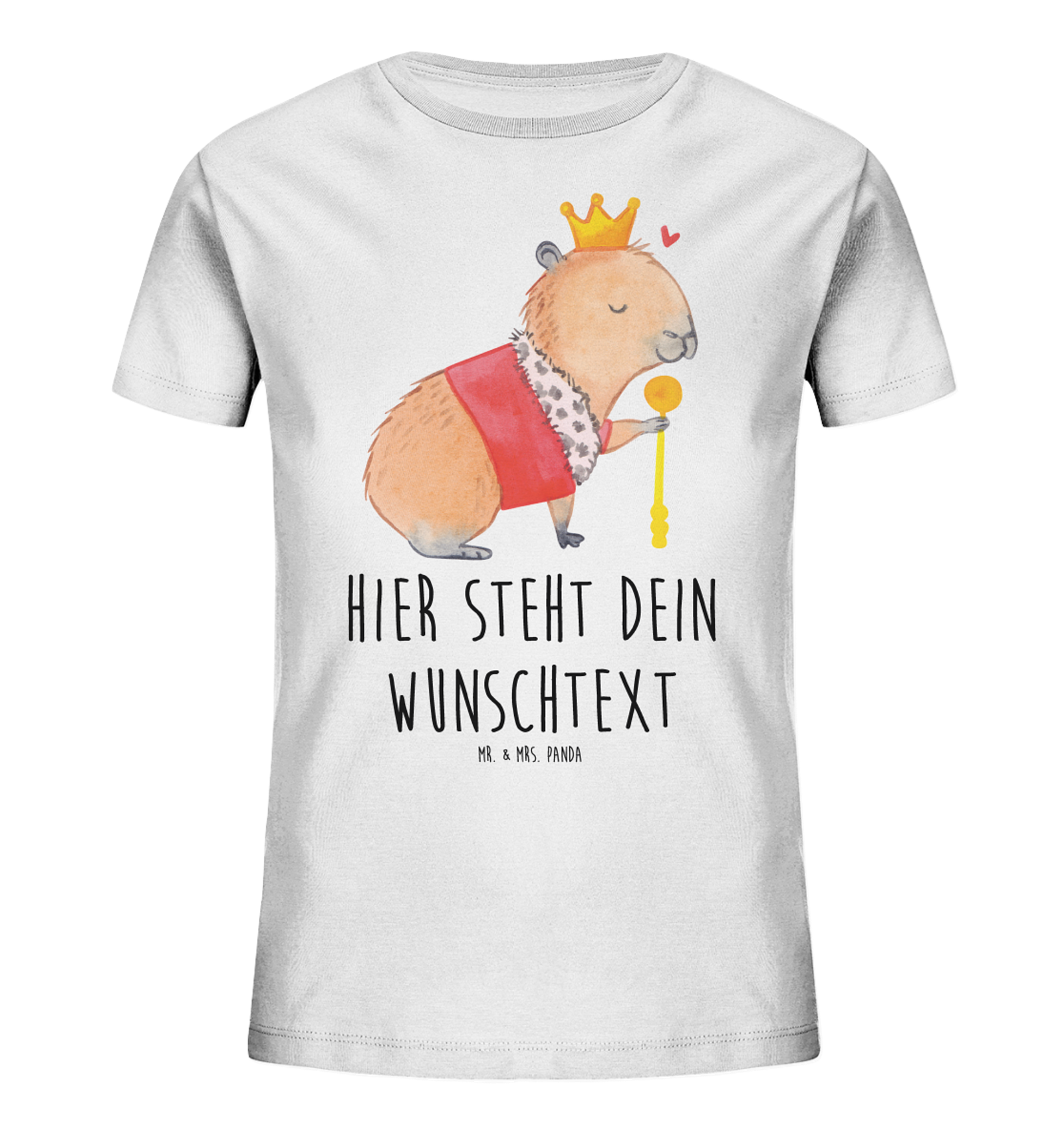 Personalisiertes Kinder T-Shirt Capybara König