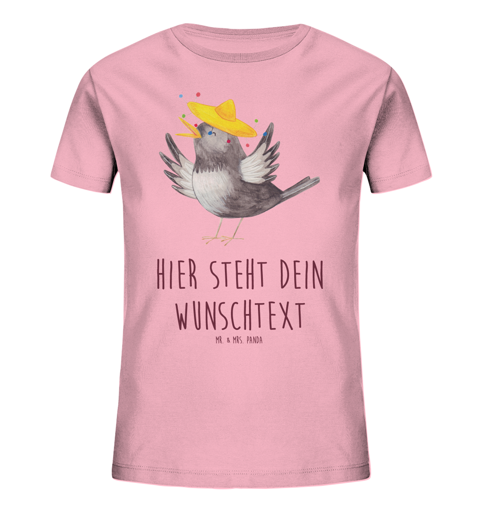 Personalisiertes Kinder T-Shirt Rabe Sombrero