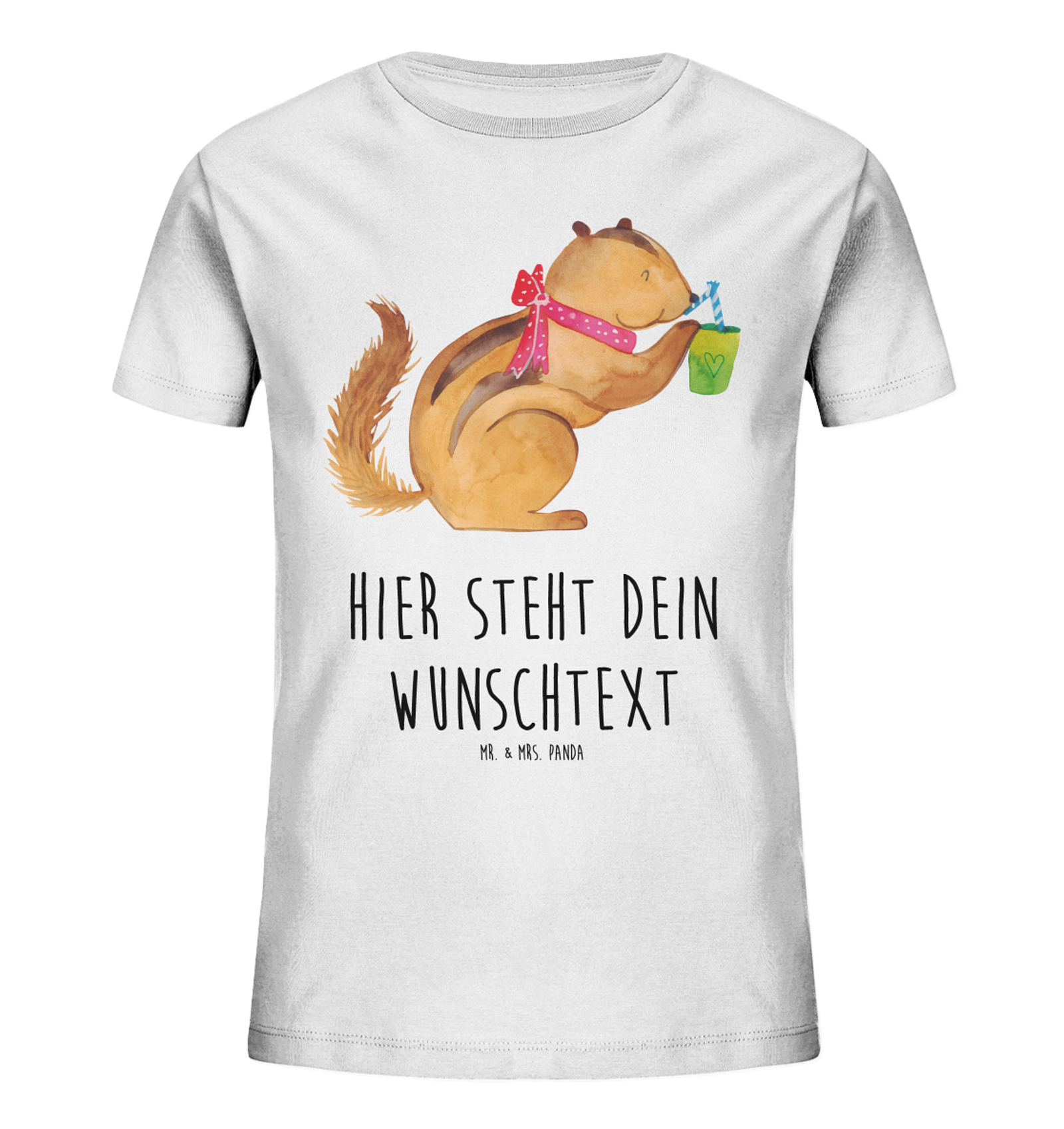 Personalisiertes Kinder T-Shirt Eichhörnchen Smoothie