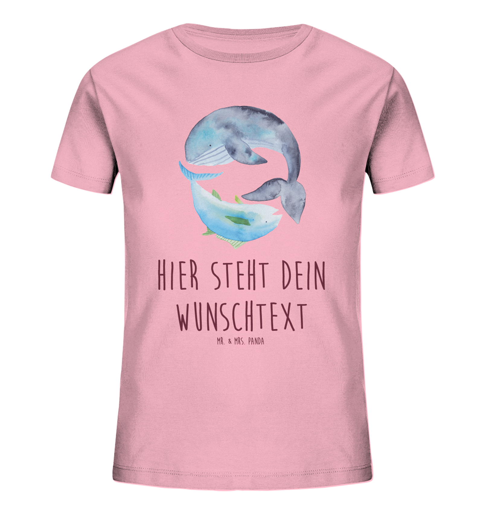 Personalisiertes Kinder T-Shirt Walfisch Thunfisch