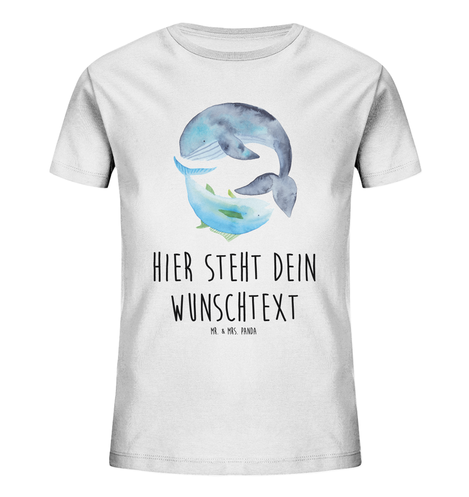 Personalisiertes Kinder T-Shirt Walfisch Thunfisch