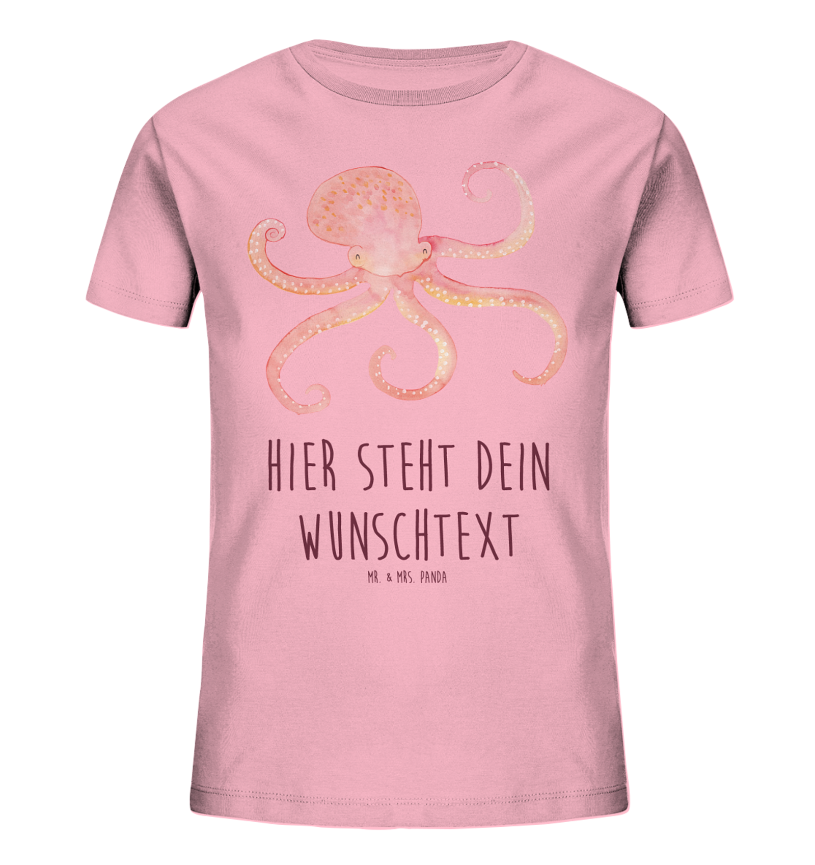 Personalisiertes Kinder T-Shirt Tintenfisch